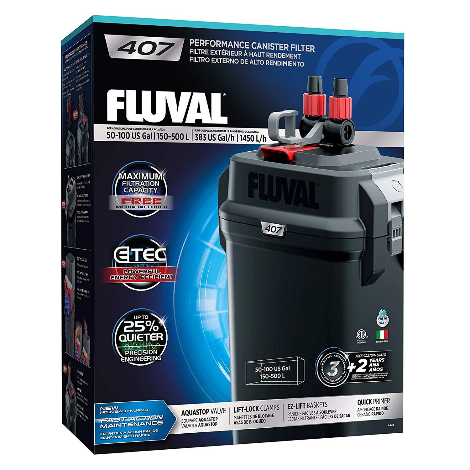 Fluval External Aquarium Canister Filter & Media 107 207 307 407 eBay
