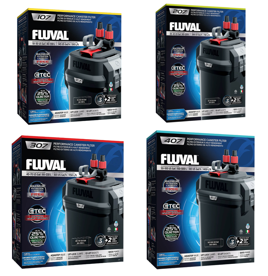 Fluval External Aquarium Canister Filter & Media 107 207 307 407 eBay