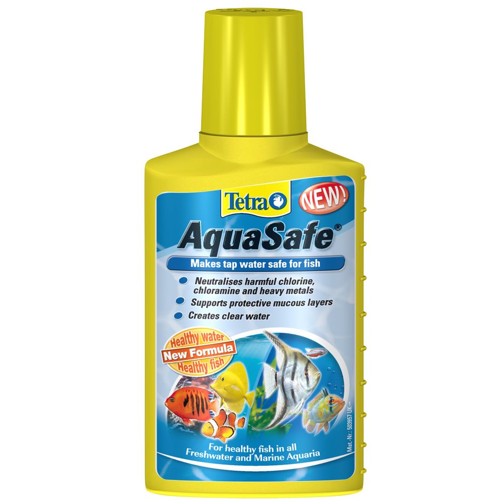 Tetra Aquasafe Aquarium Tap Safe Water Conditioner Dechlore Chlorine ...