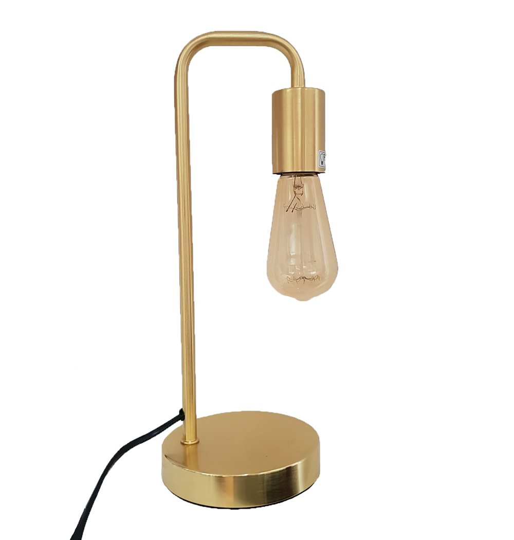 Floor Lamp Table Lamp Desk Lamp Industrial Look In Black Gold And