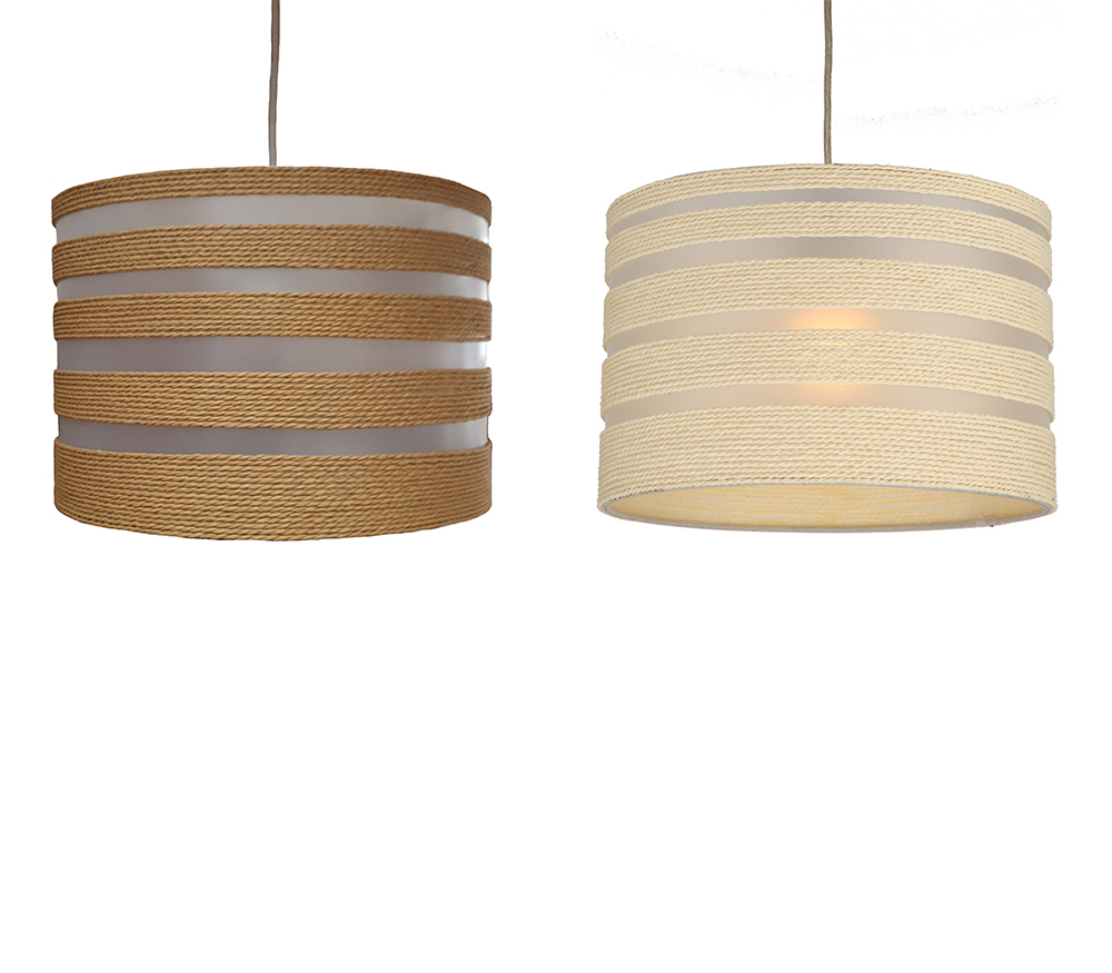 Kliving 12 Drum Ceiling Light Shade Non Electric Pendant Cream