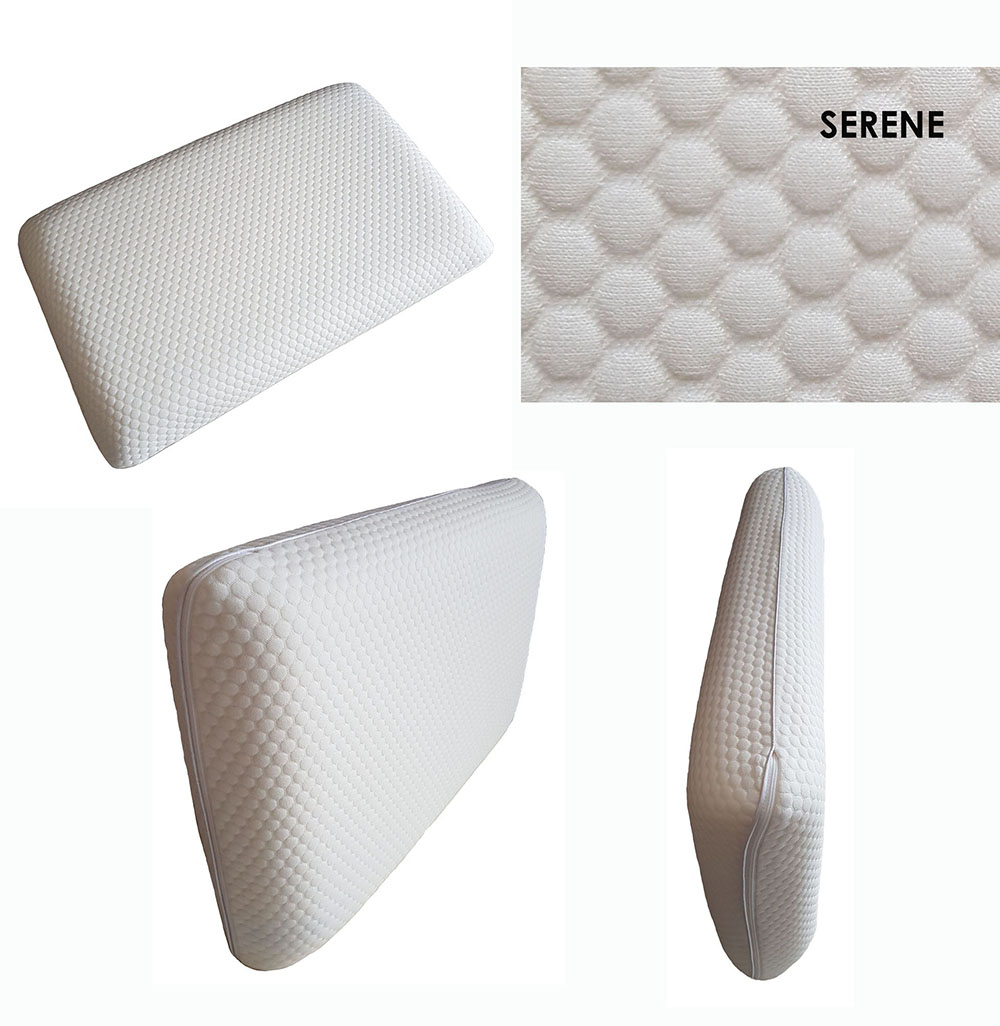 SLEEPSCENE Luxury Memory Foam Pillows Soft and Firm in Boxed Packaging 3 Styles