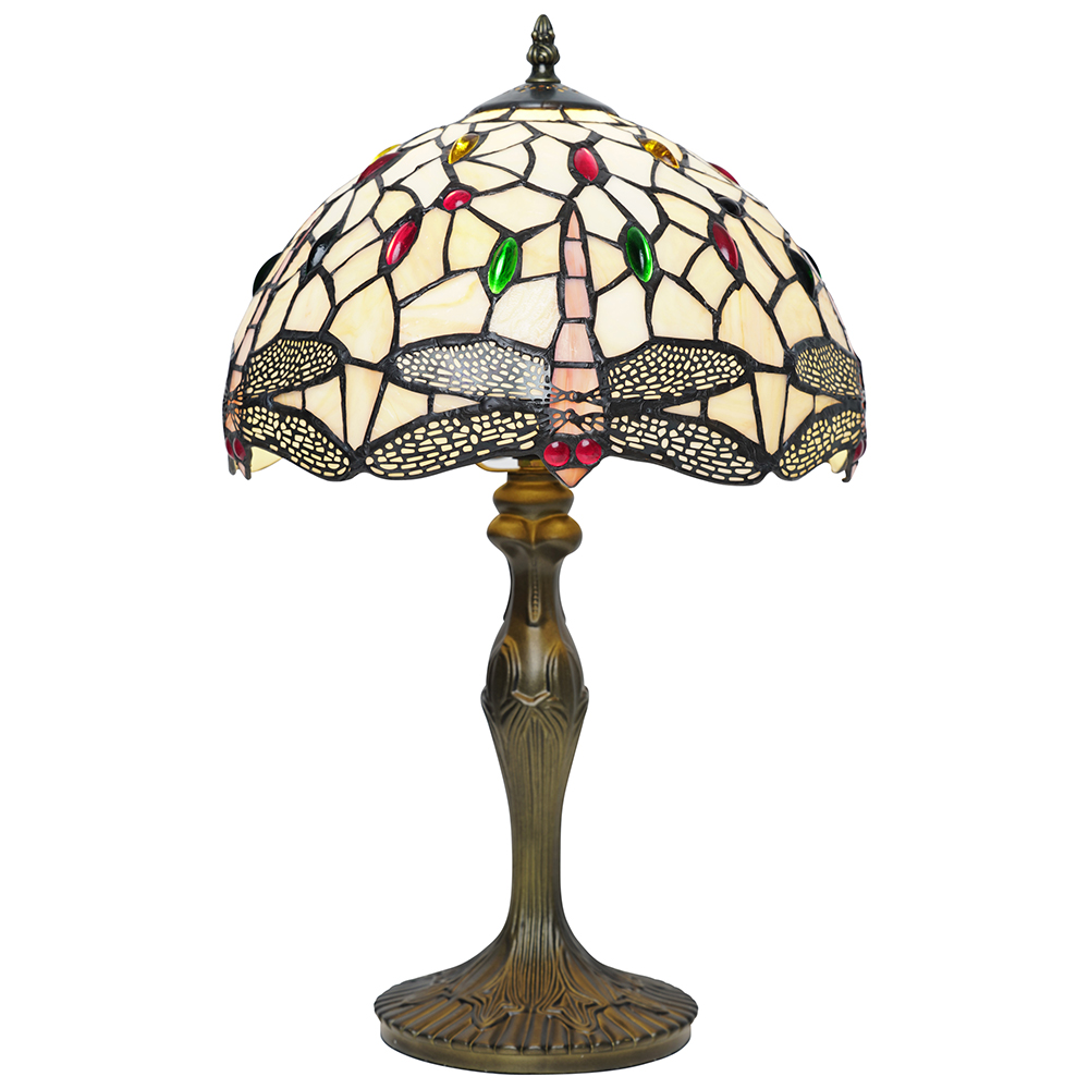 Tiffany Stil Tisch Lampe Mit Mosaik Glas Schirm 3 Größen 20.3cm 30.5cm