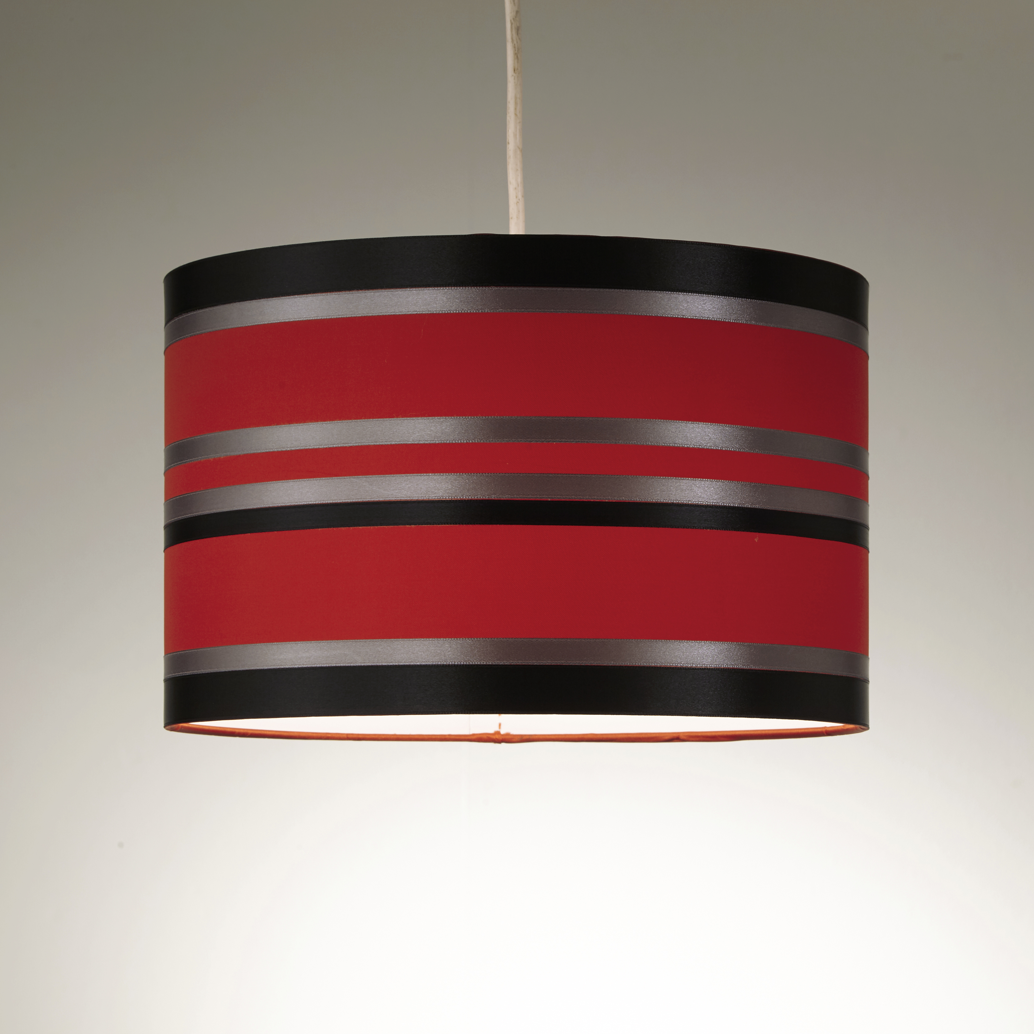 red pendant lampshade