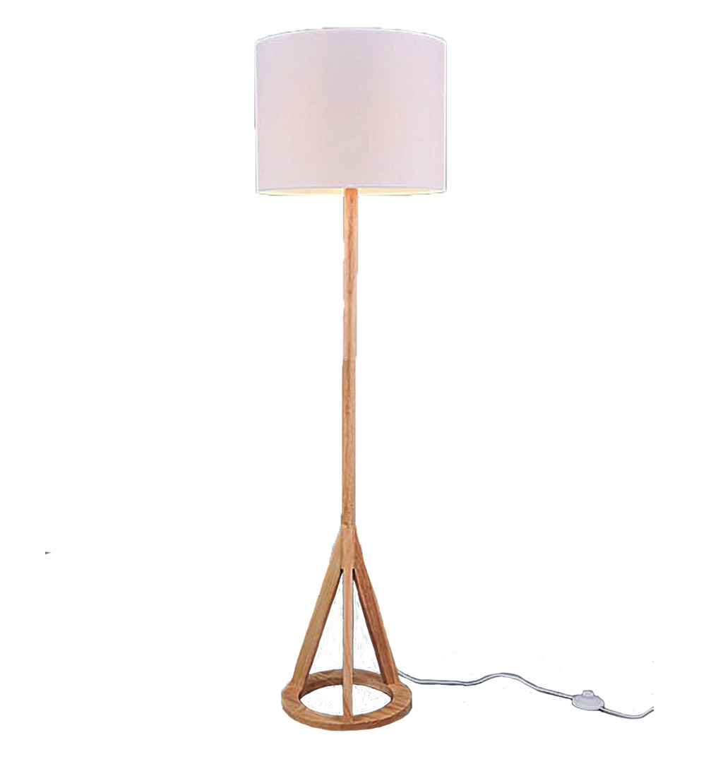 Details About Bi Natural Wood Base Table Lamp And Matching Floor Sold Separately
