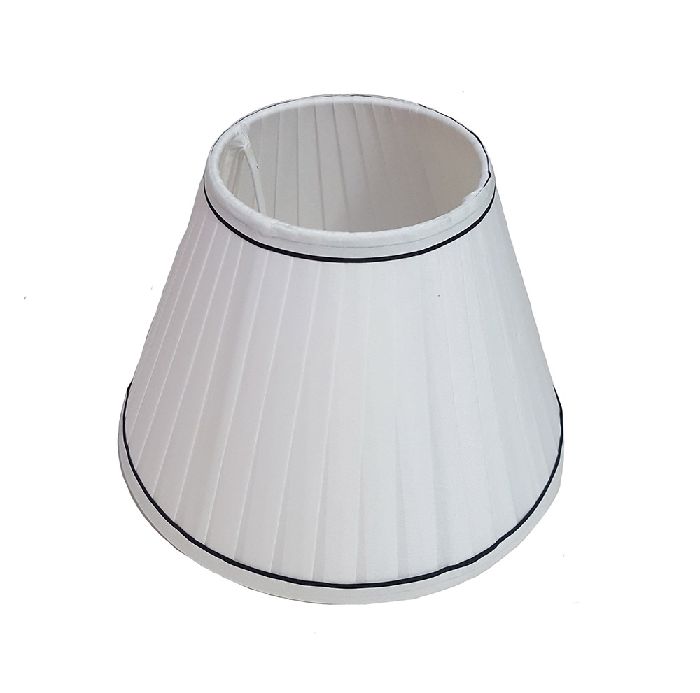 25.4cm Plissiert Licht Schatten Decke Tisch Lampenschirm Champagner