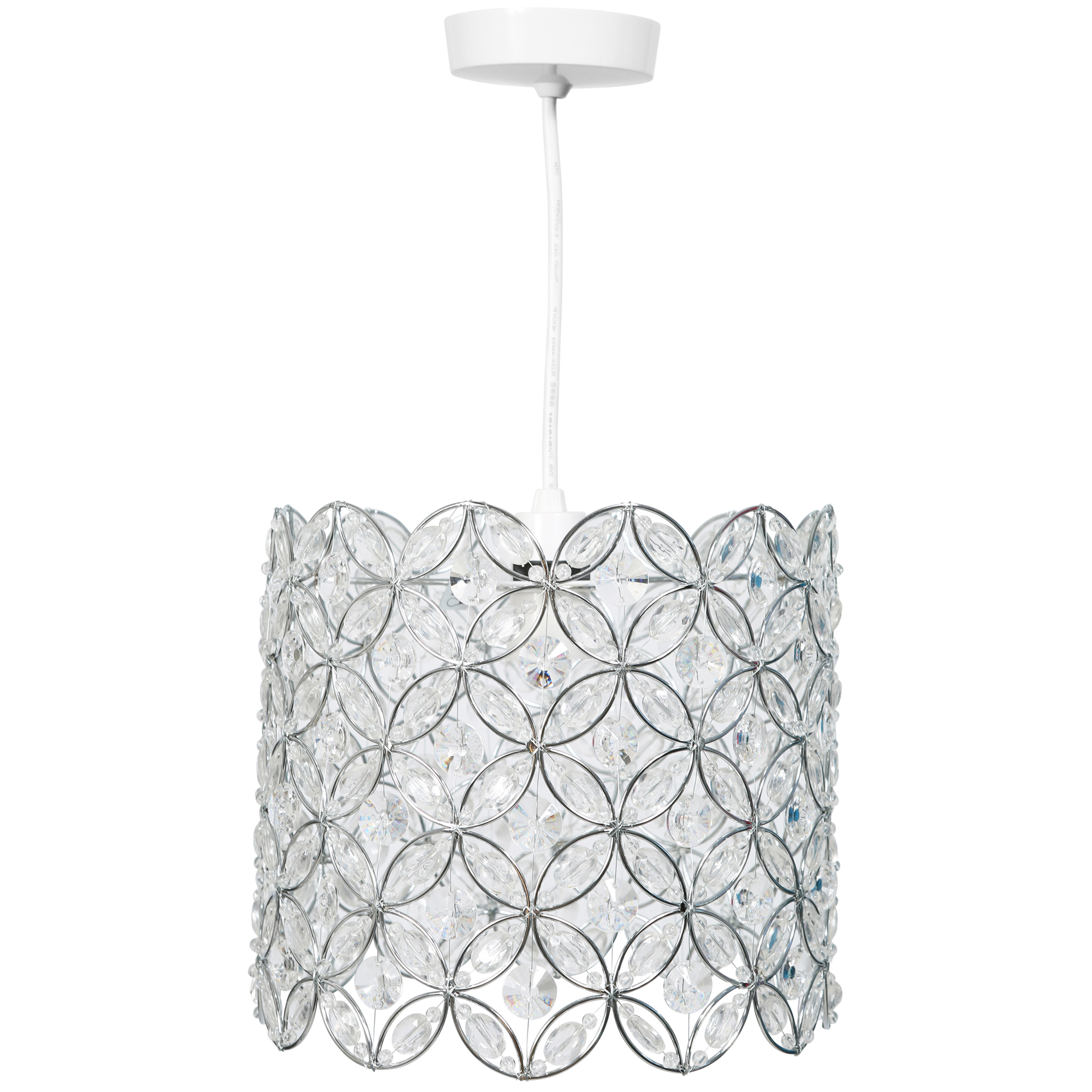 Details About Kliving Elsworth Clear Acrylic Beads Non Electric Pendant Ceiling Light Shade