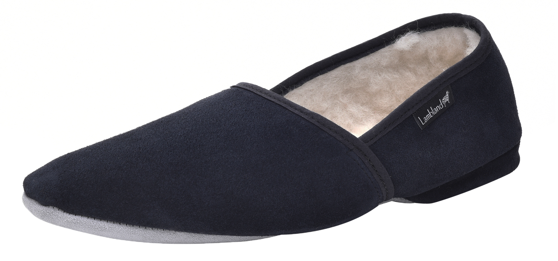 Men's UK Made Slip On Turn Slippers Hard Suede Sole Sheepskin Wool Lined Suede - Picture 12 of 21