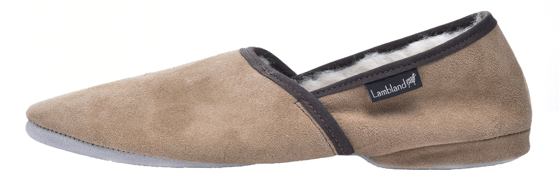 Men's UK Made Slip On Turn Slippers Hard Suede Sole Sheepskin Wool Lined Suede - Picture 18 of 21