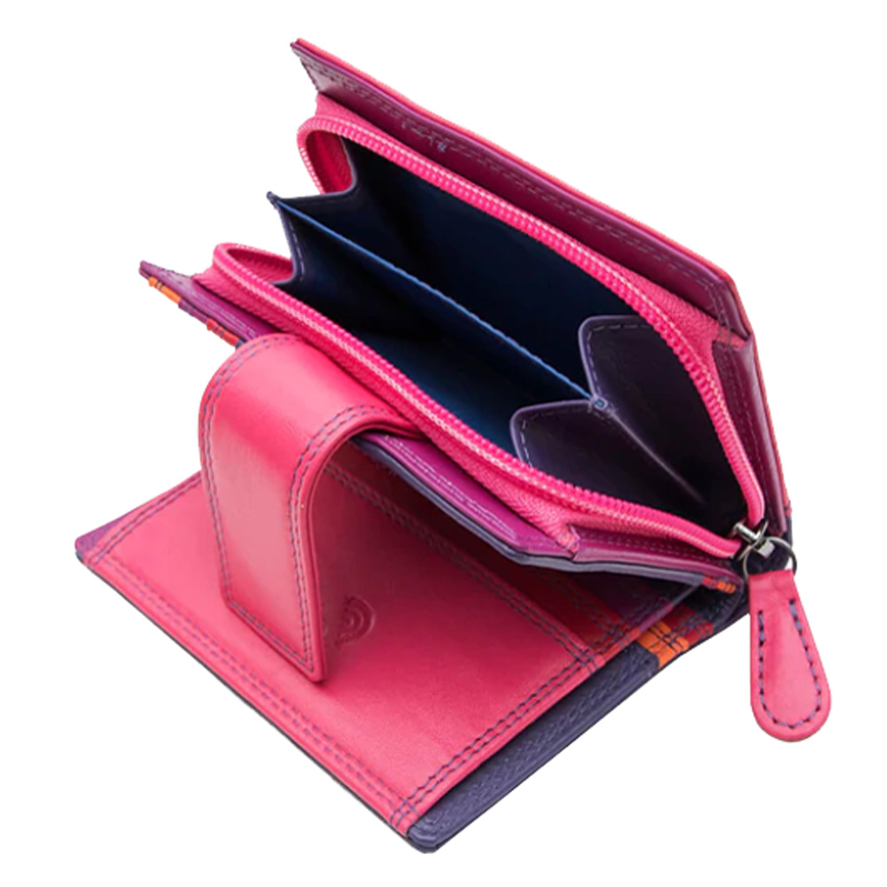 Women's Small Premium Leather Multi Tone Wallet RFID Blocking Gifts for Ladies - Picture 8 of 11