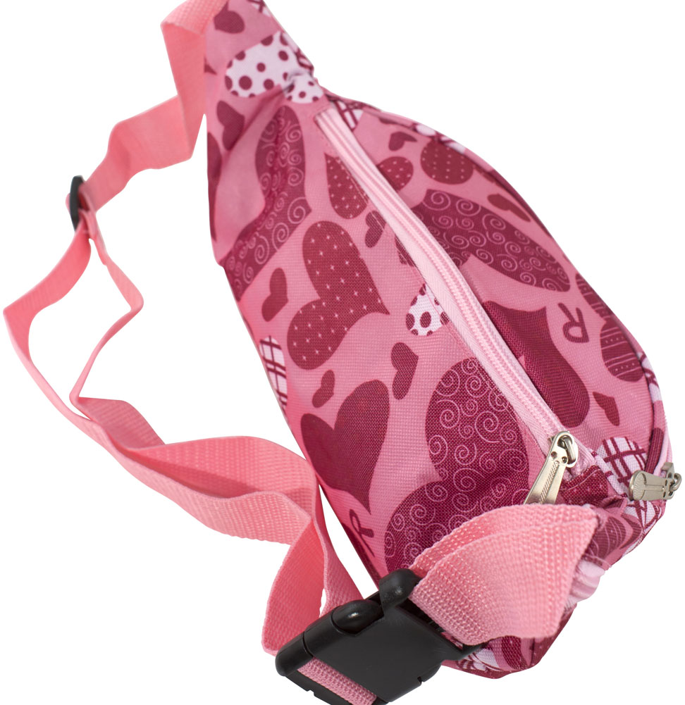 Canvas Fashion Waist Bag Bumbag with Multi Colour Floral Pattern /& Zippers