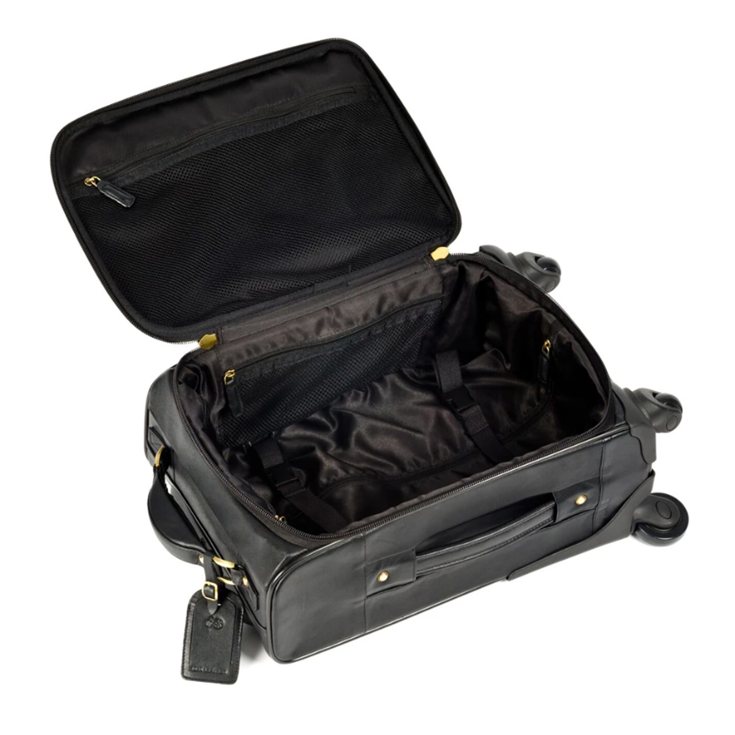 mens leather carry on luggage