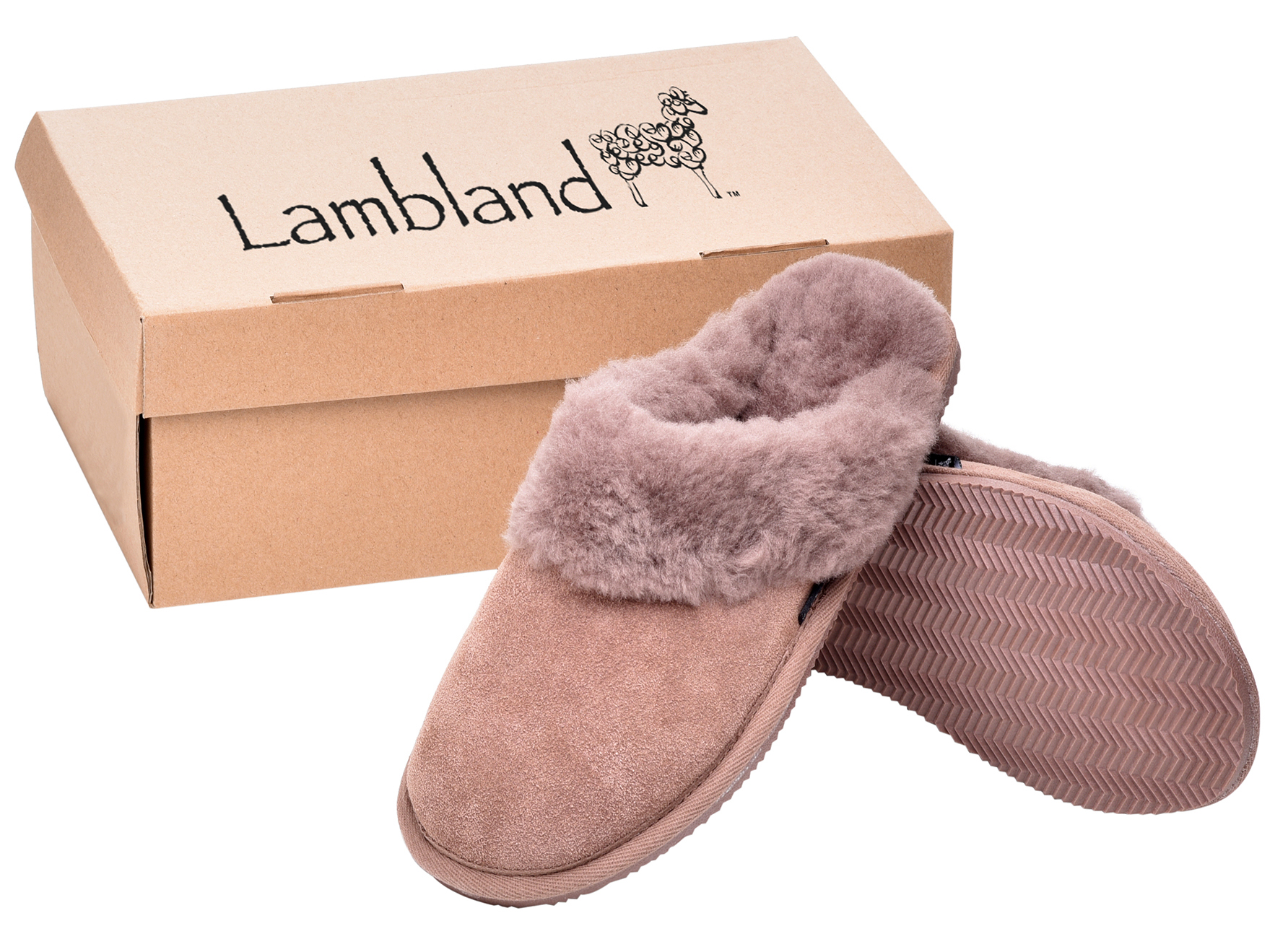 Ladies Luxury Sheepskin Slippers Fluffy Shearling & Rubber Sole Slip On Scuffs | eBay