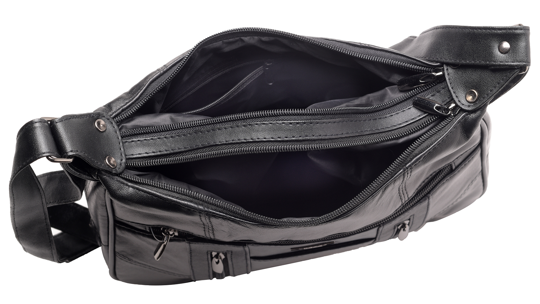 驚きの値段で Handbag Zip Twin Leather Women's with and Strap Adjustable バッグ