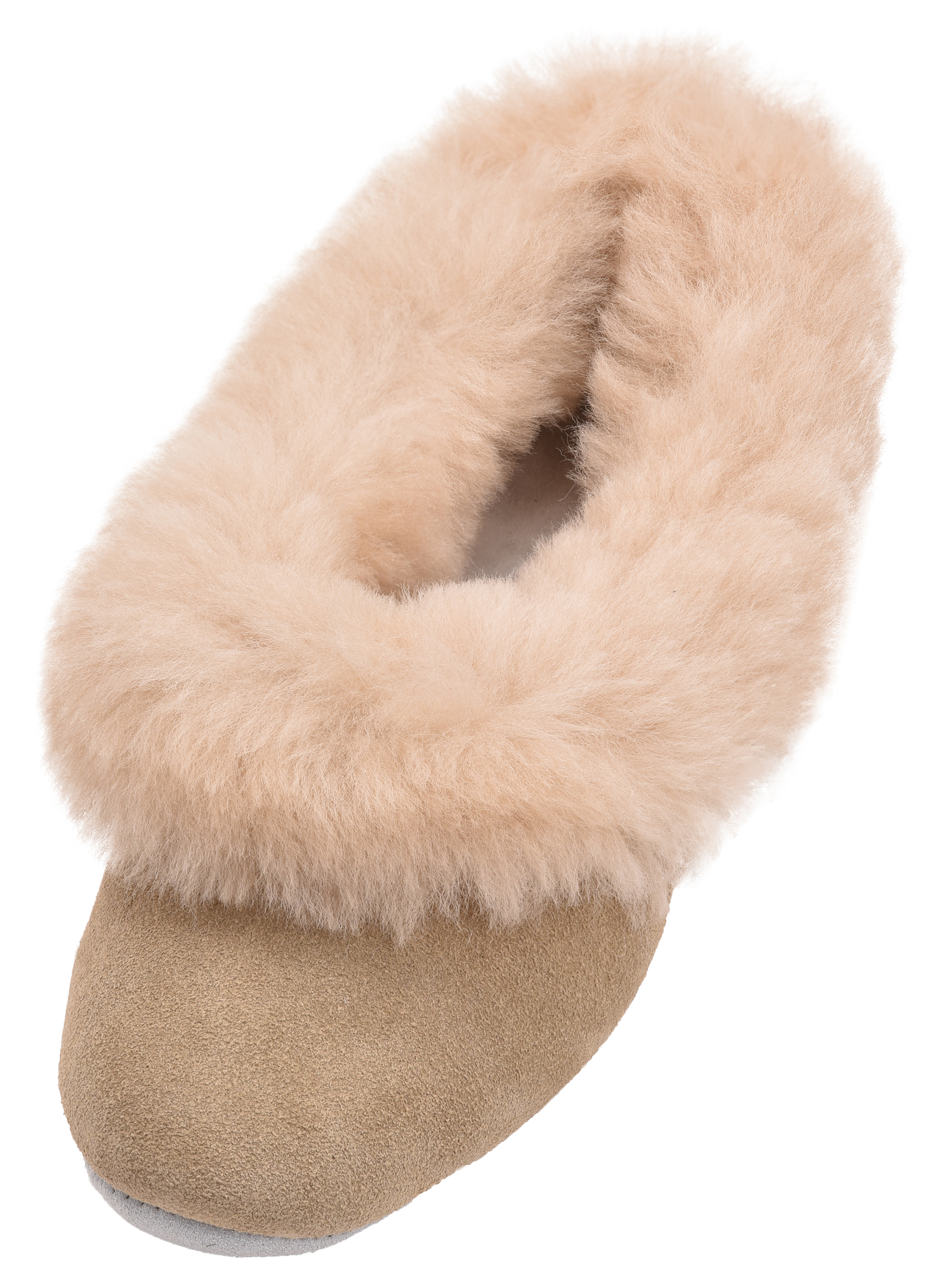 Womens Grecian Sheepskin Slipper Suede Soft Beige Ladies Suede Fluffy Luxury rqIwxrOg