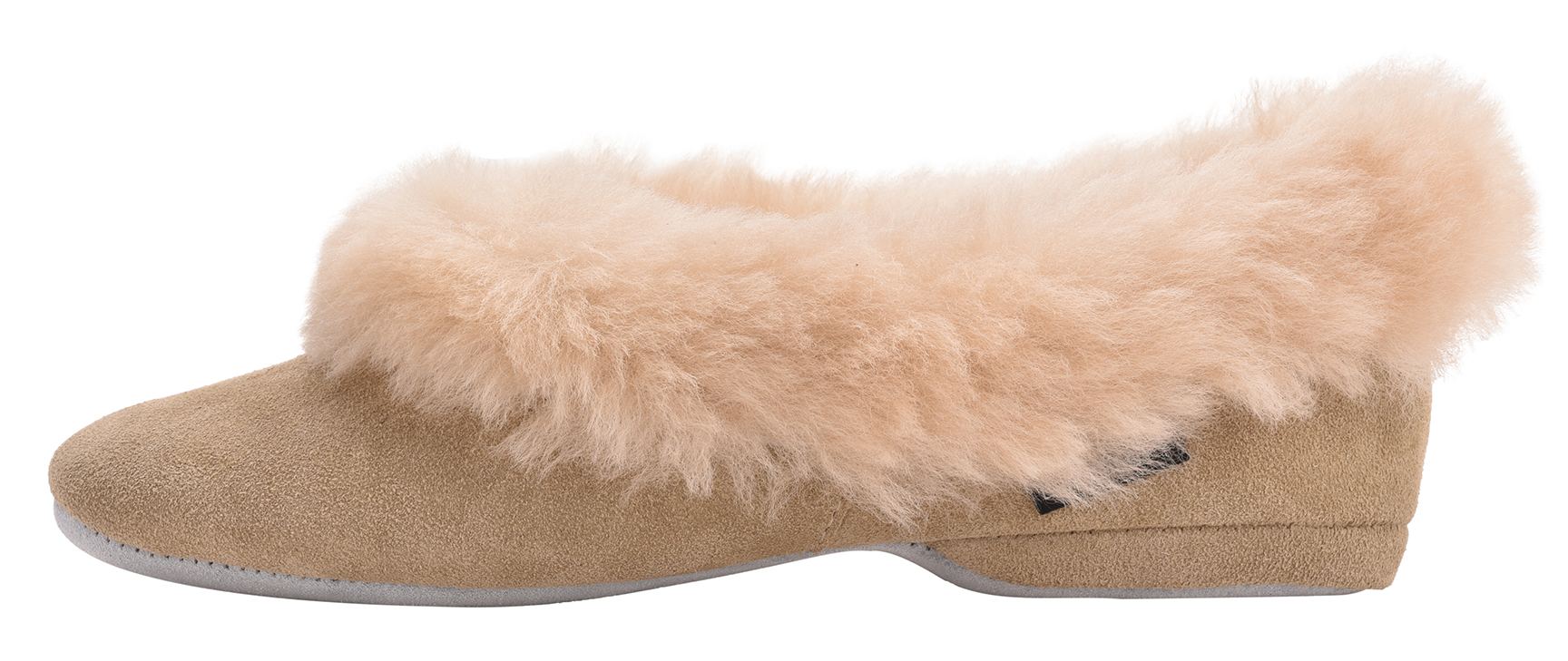 Womens Grecian Sheepskin Slipper Suede Soft Beige Ladies Suede Fluffy Luxury rqIwxrOg
