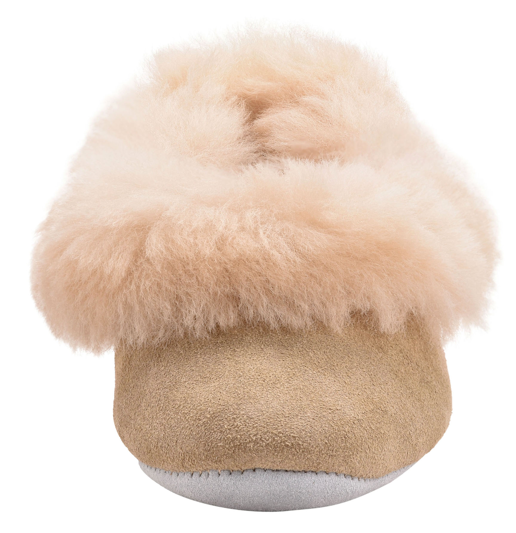 Womens Grecian Sheepskin Slipper Suede Soft Beige Ladies Suede Fluffy Luxury rqIwxrOg