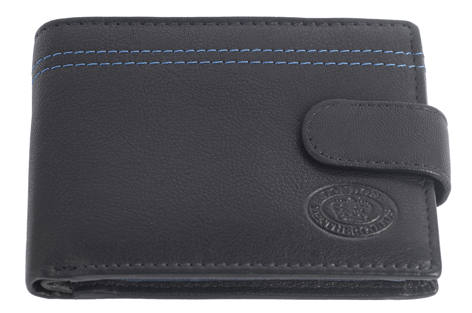 Billetera de Bloqueo RFID de Cuero de Lujo con Múltiples Ranuras para Tarjetas Para Hombre Negra Marrón - Imagen 9 de 10