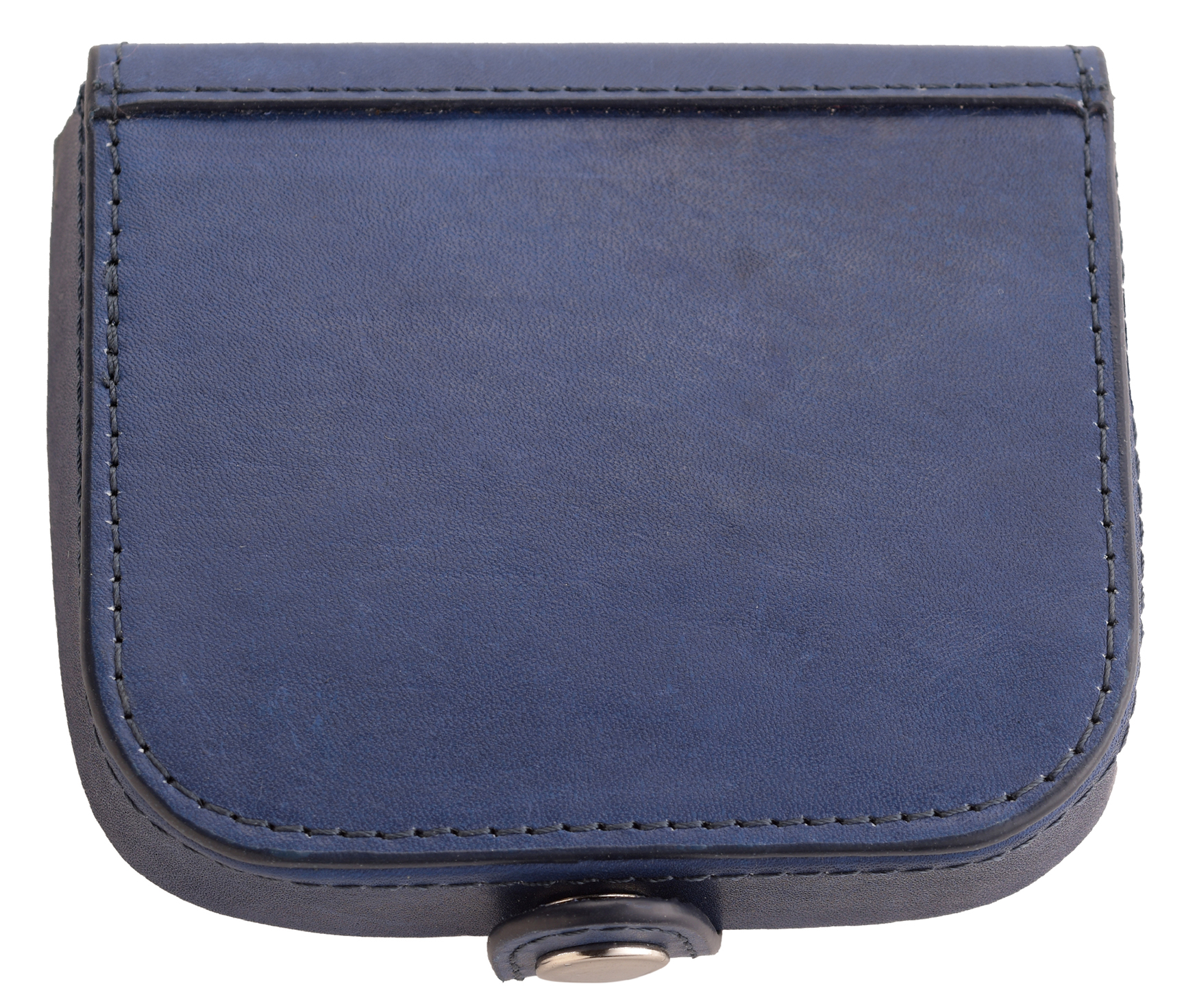Mens Premium Grade Leather Tray Coin Purse with Note Section Black Blue Brown 