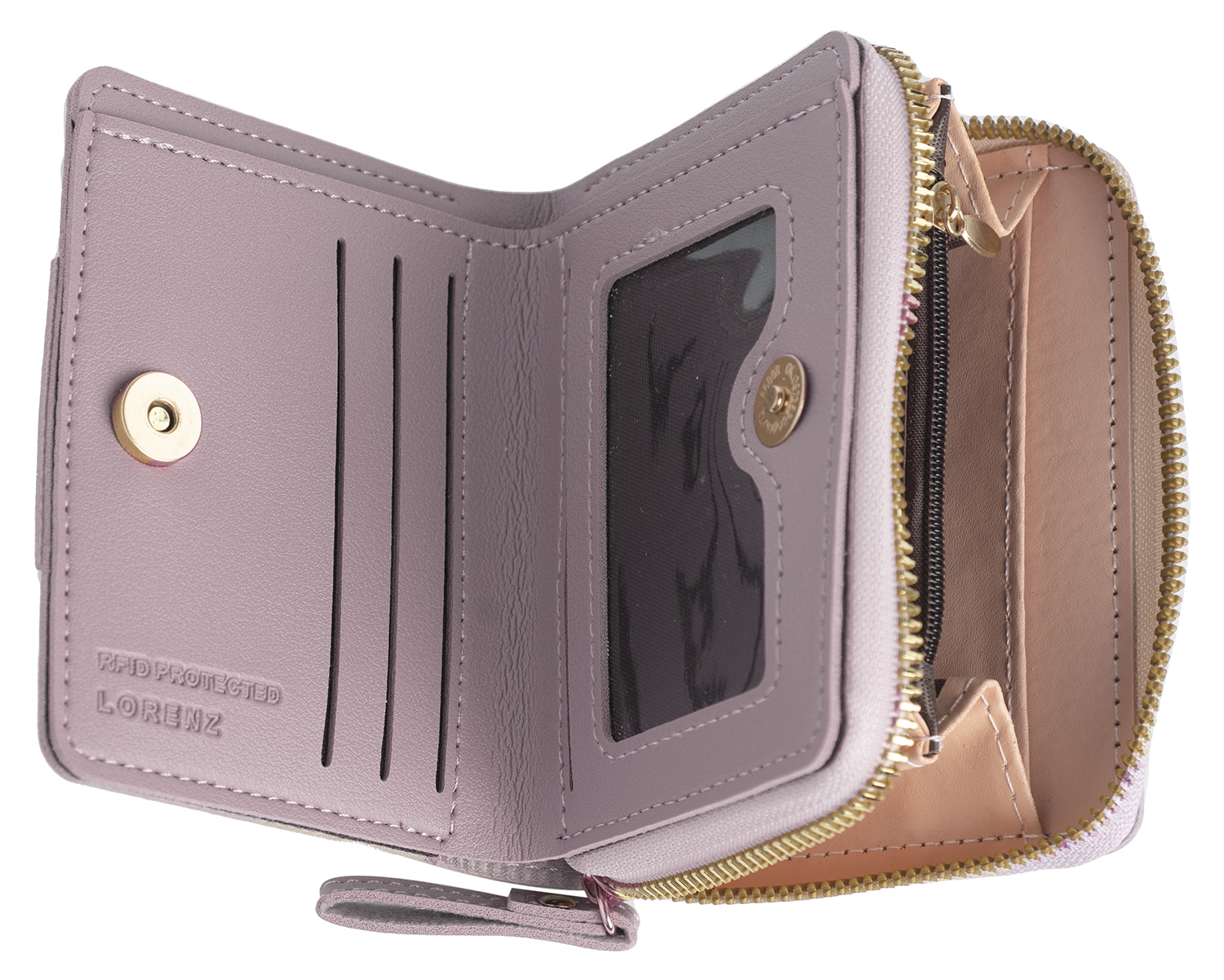 Women's Small Purse Women's PU Leather Purse with Zip Coin Pocket Mini  Wallet Credit Card Holder with 9 Card Slots Gifts for Women(Khaki) -  Walmart.com