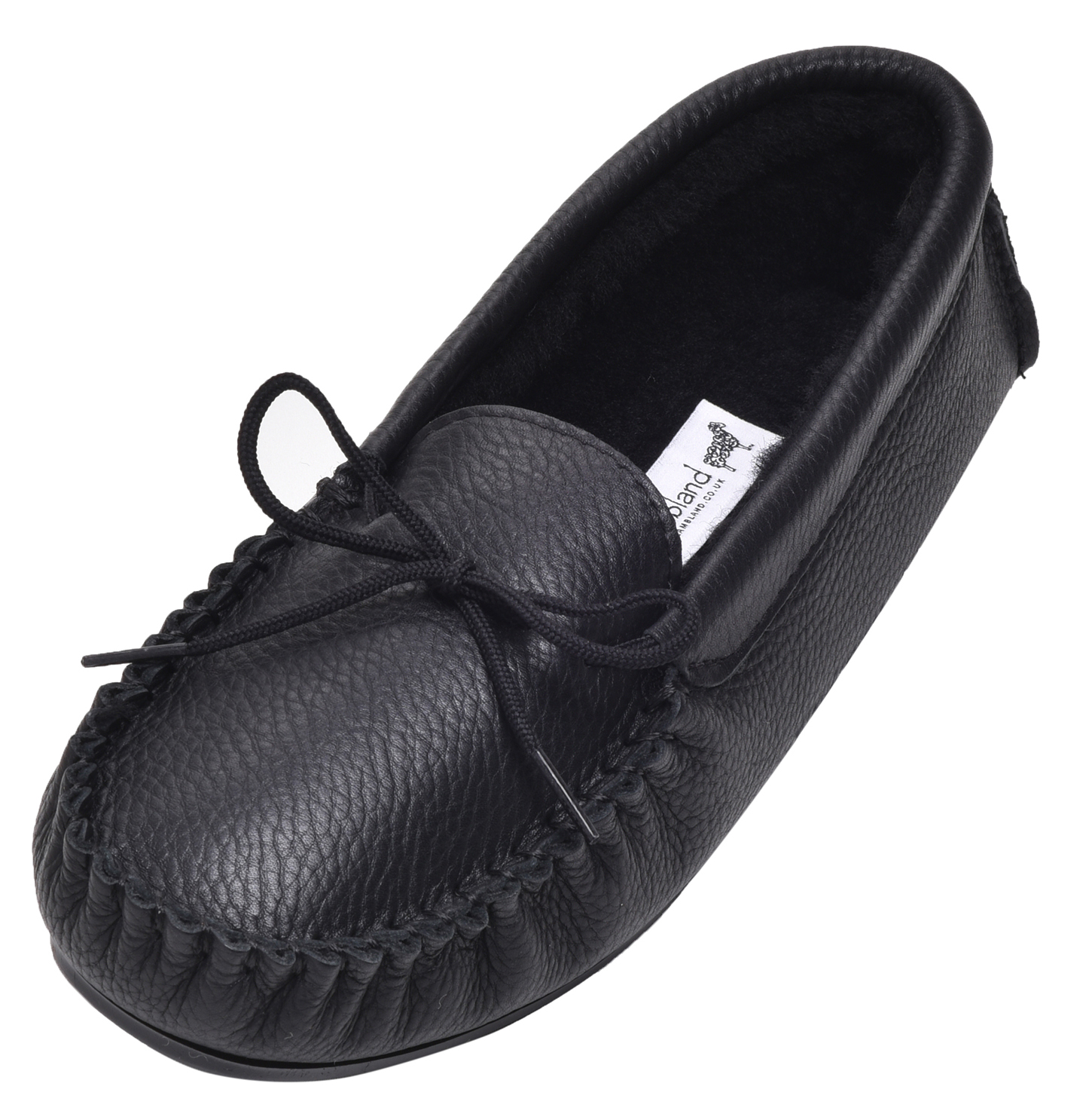 mens leather moccasin slippers hard sole