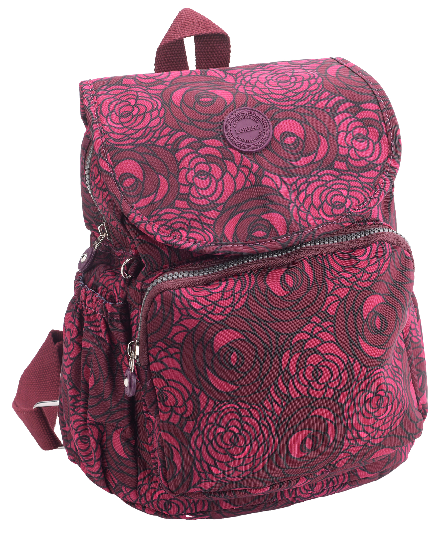 Ladies Lightweight Patterned Backpack Rucksack Handbag Water Resistant 