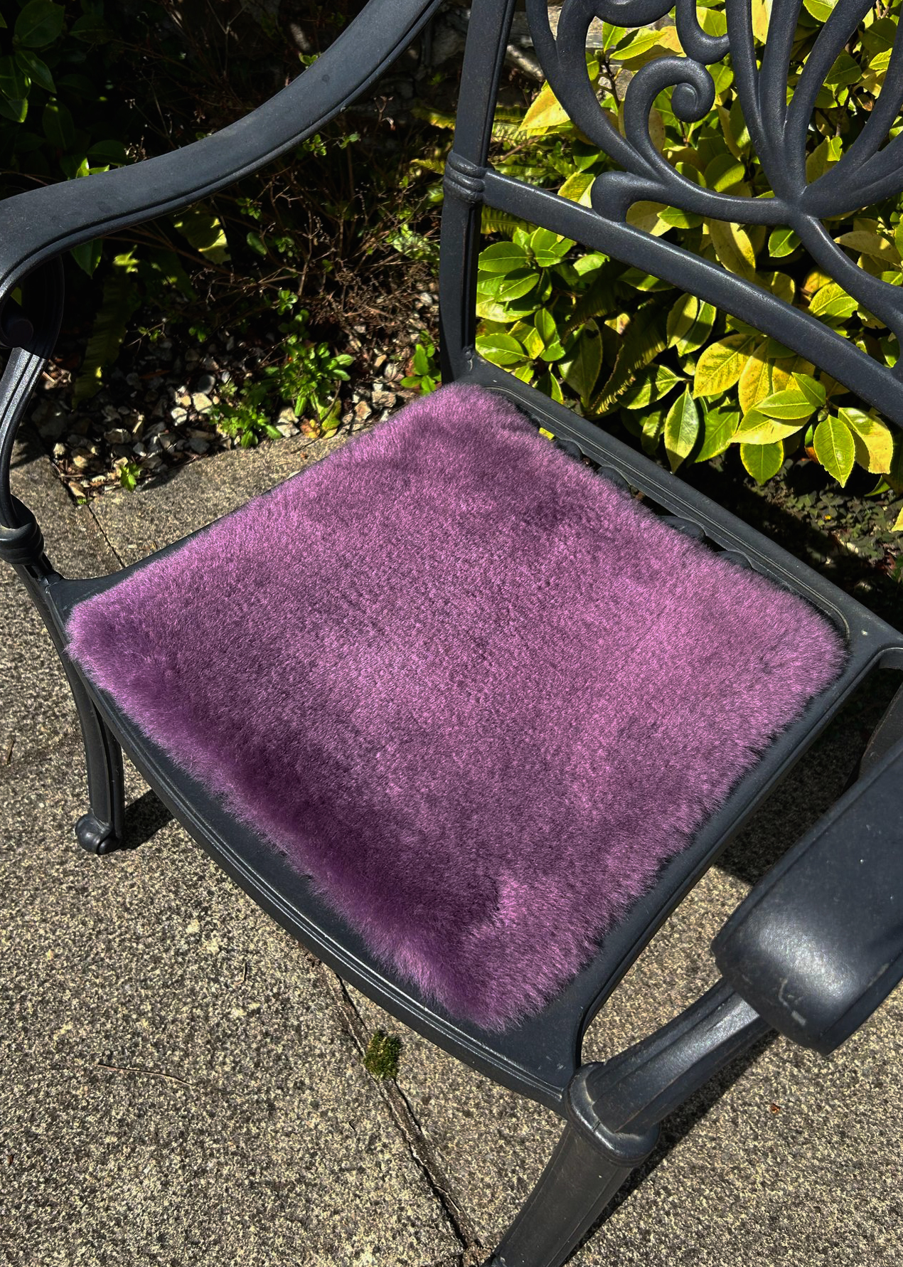 Almohadillas de asiento Merino de América del Norte hechas a mano en el Reino Unido 35 cm cuadradas - Imagen 7 de 8
