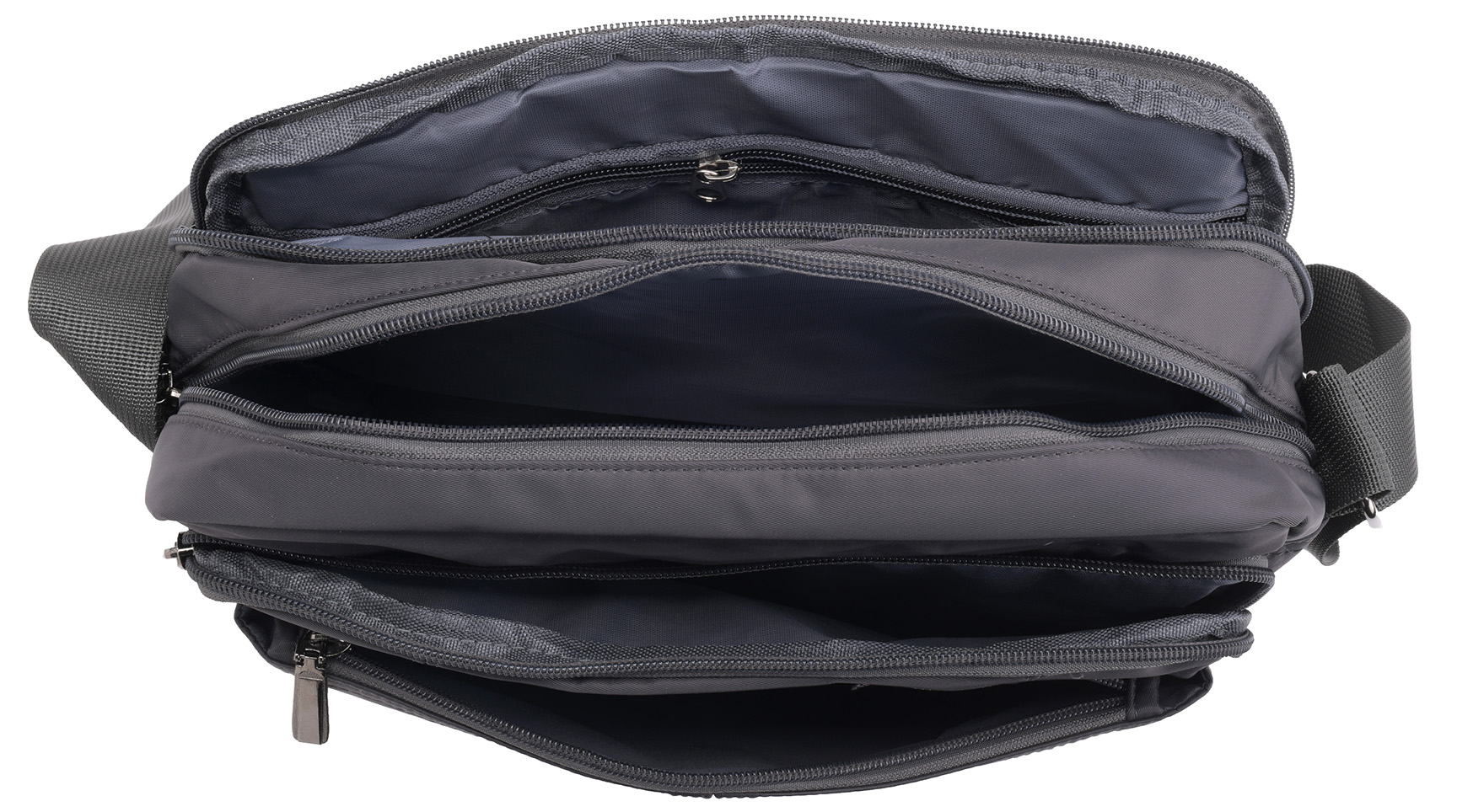Womens Mens Unisex Messenger Bag Multiple Zipped Compartments Manbag Handbag | eBay