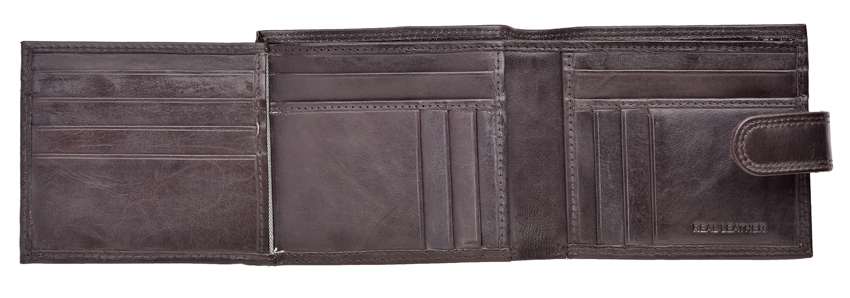 Men's Smooth Leather Wallet with Multiple Card Storage & Luxury Finish - Picture 8 of 11