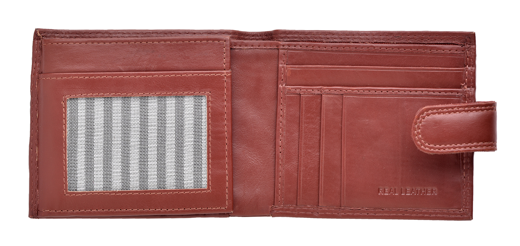 Men's Smooth Leather Wallet with Multiple Card Storage & Luxury Finish - Picture 10 of 11