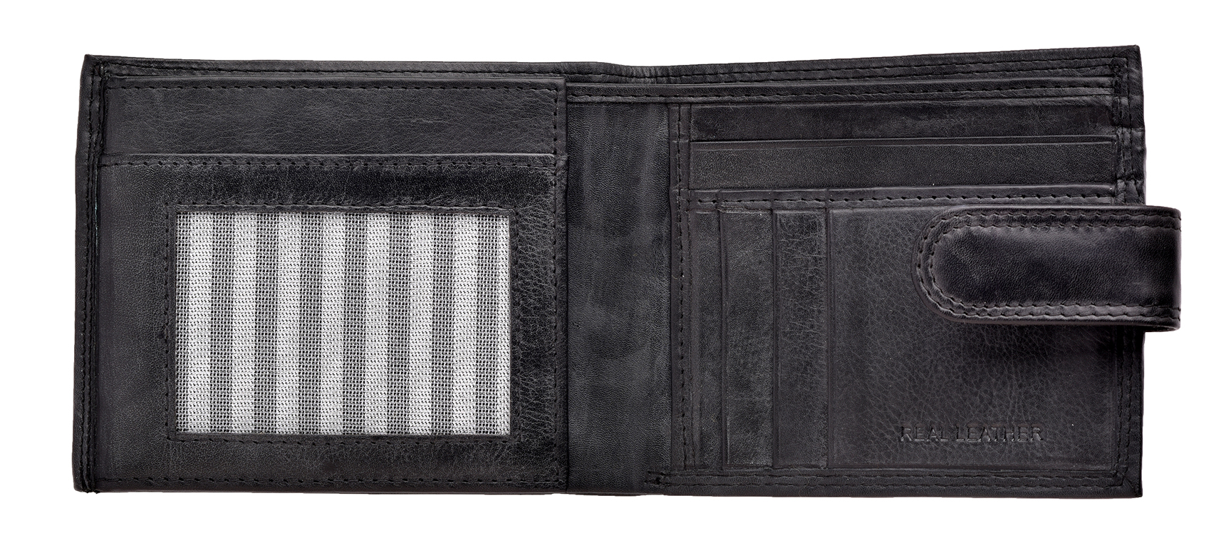 Men's Smooth Leather Wallet with Multiple Card Storage & Luxury Finish - Picture 4 of 11