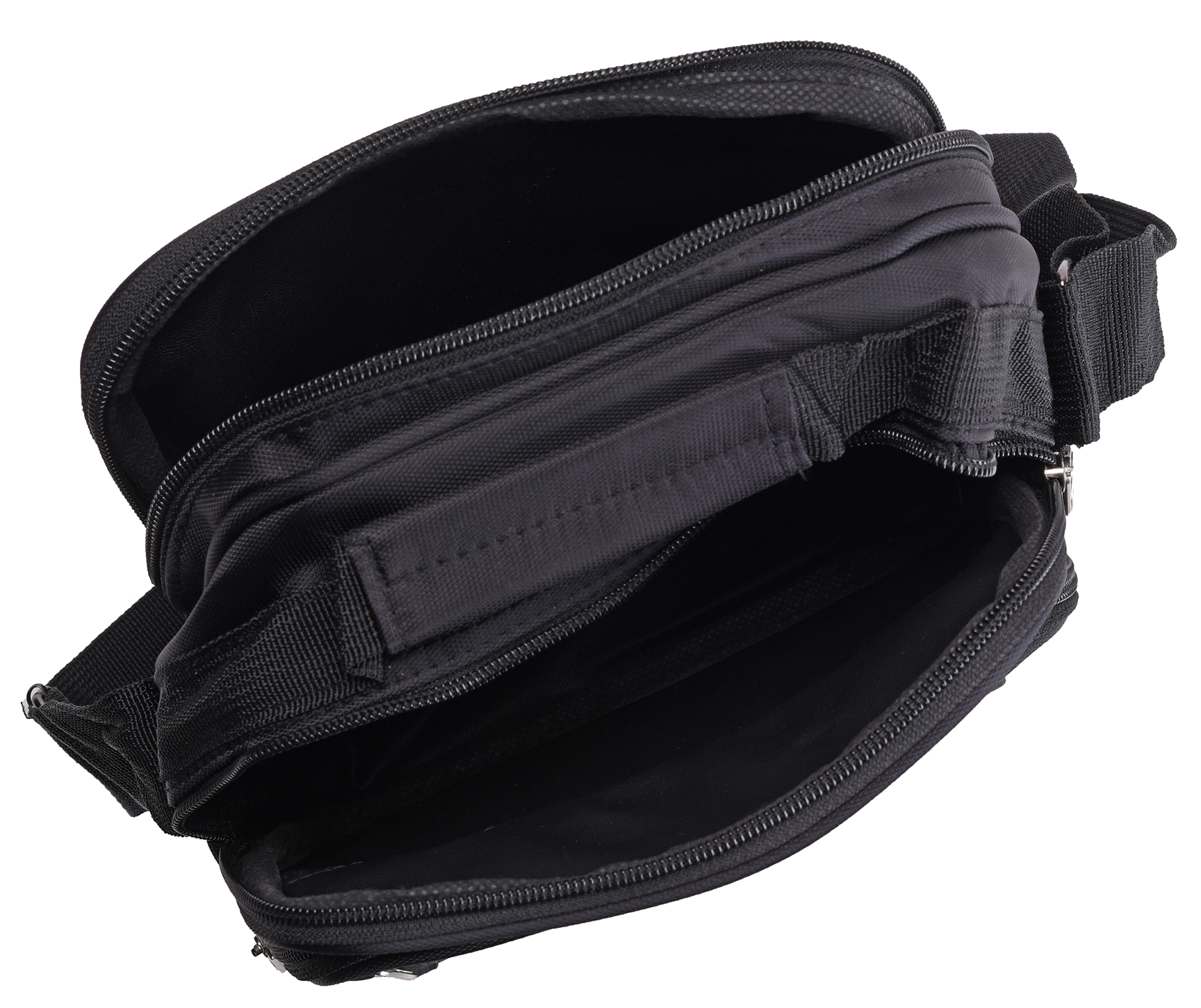 Mens - Ladies Lightweight Multi Zip Cross Body - Shoulder Bag by Lorenz | eBay