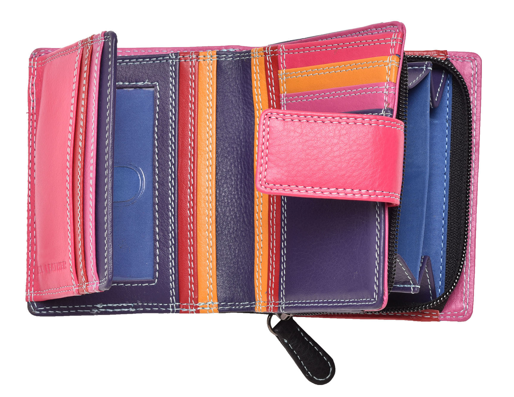 Ladies Womens Small RFID Blocking Zipped Luxury Compact Purse Wallet Purple Pink | eBay