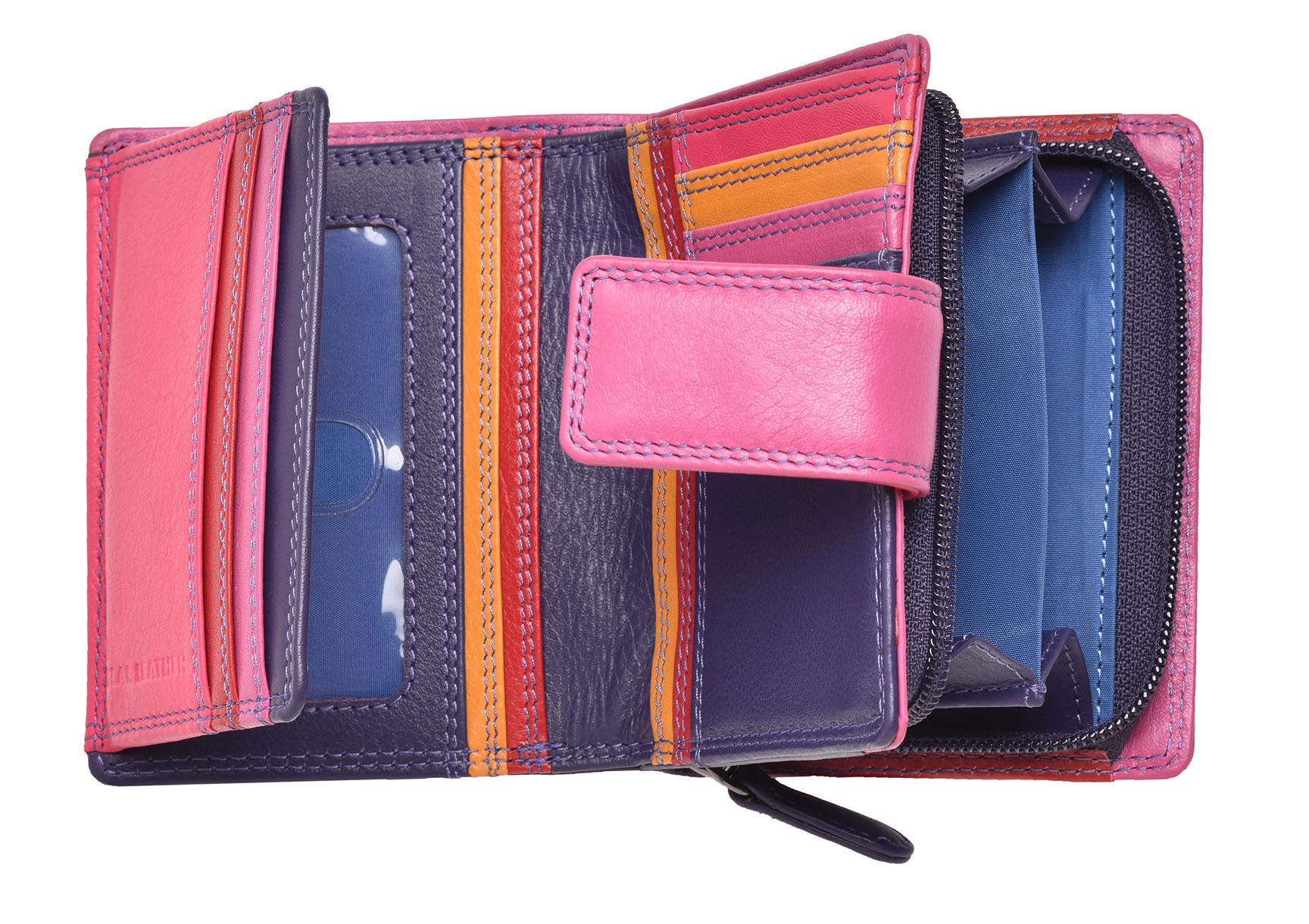 Ladies Womens Small RFID Blocking Zipped Luxury Compact Purse Wallet Purple Pink | eBay