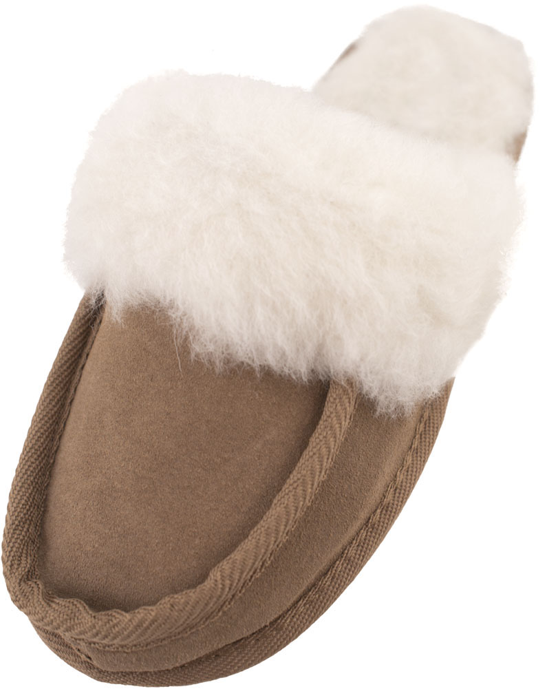 real suede mule slippers