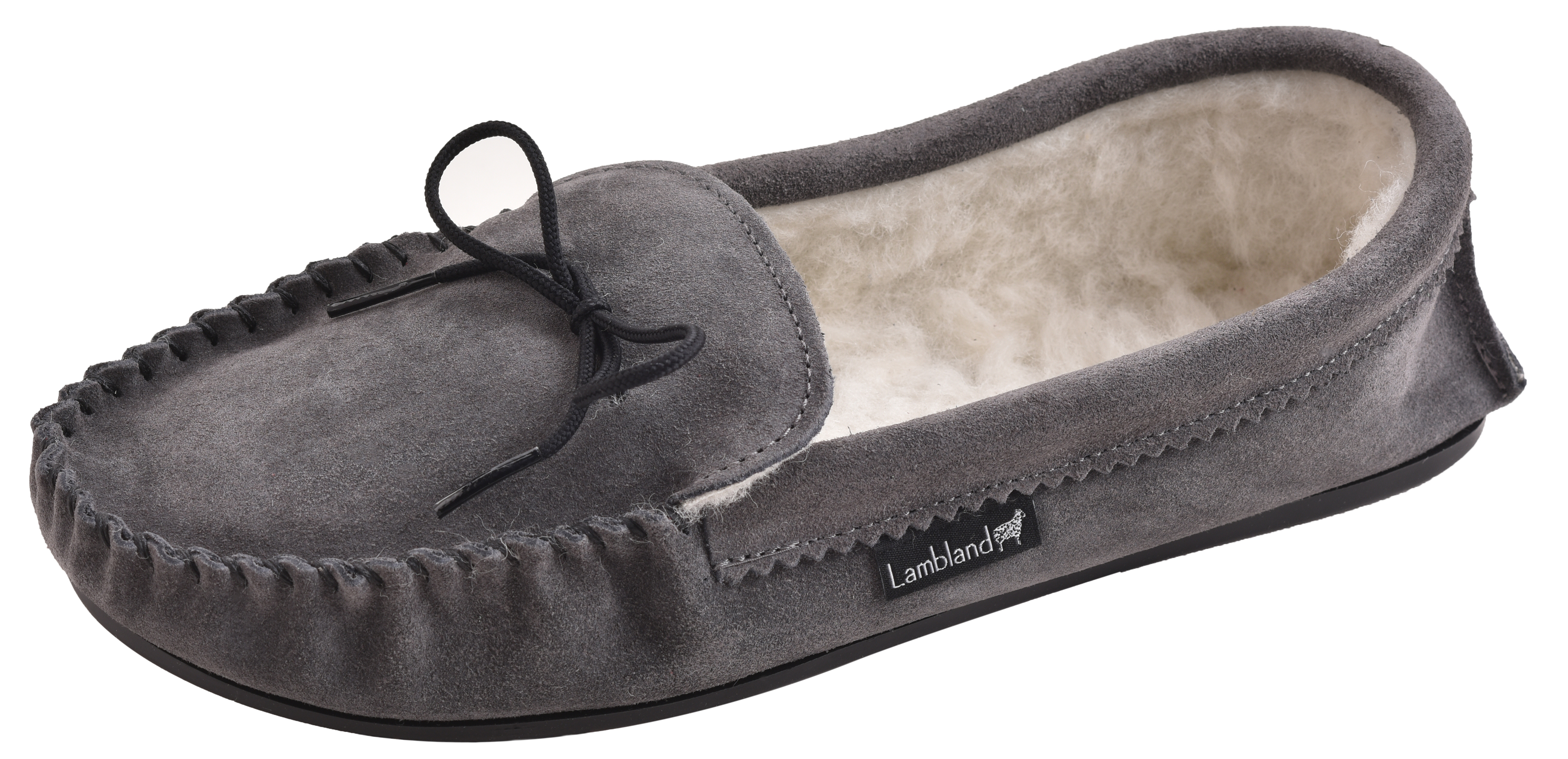 Mens Ladies Sheepskin Wool Moccasin Slippers Rubber Sole Uk Made By Lambland Ebay 5346