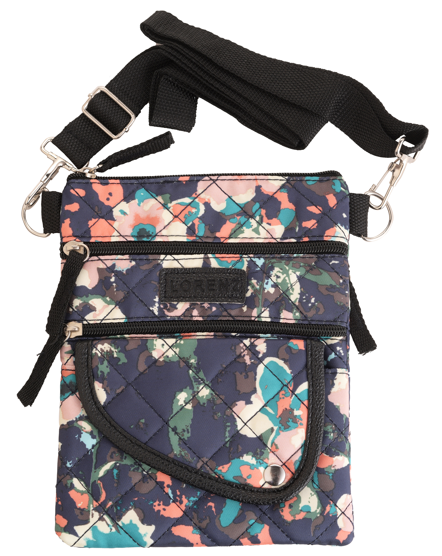 Ladies Girls Lightweight Bright Colour Multi Zip Cross Body Shoulder Bag Handbag | eBay