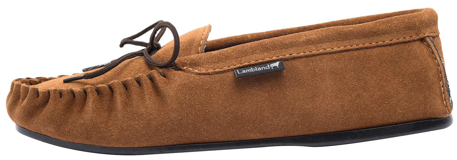 brown moccasin slippers