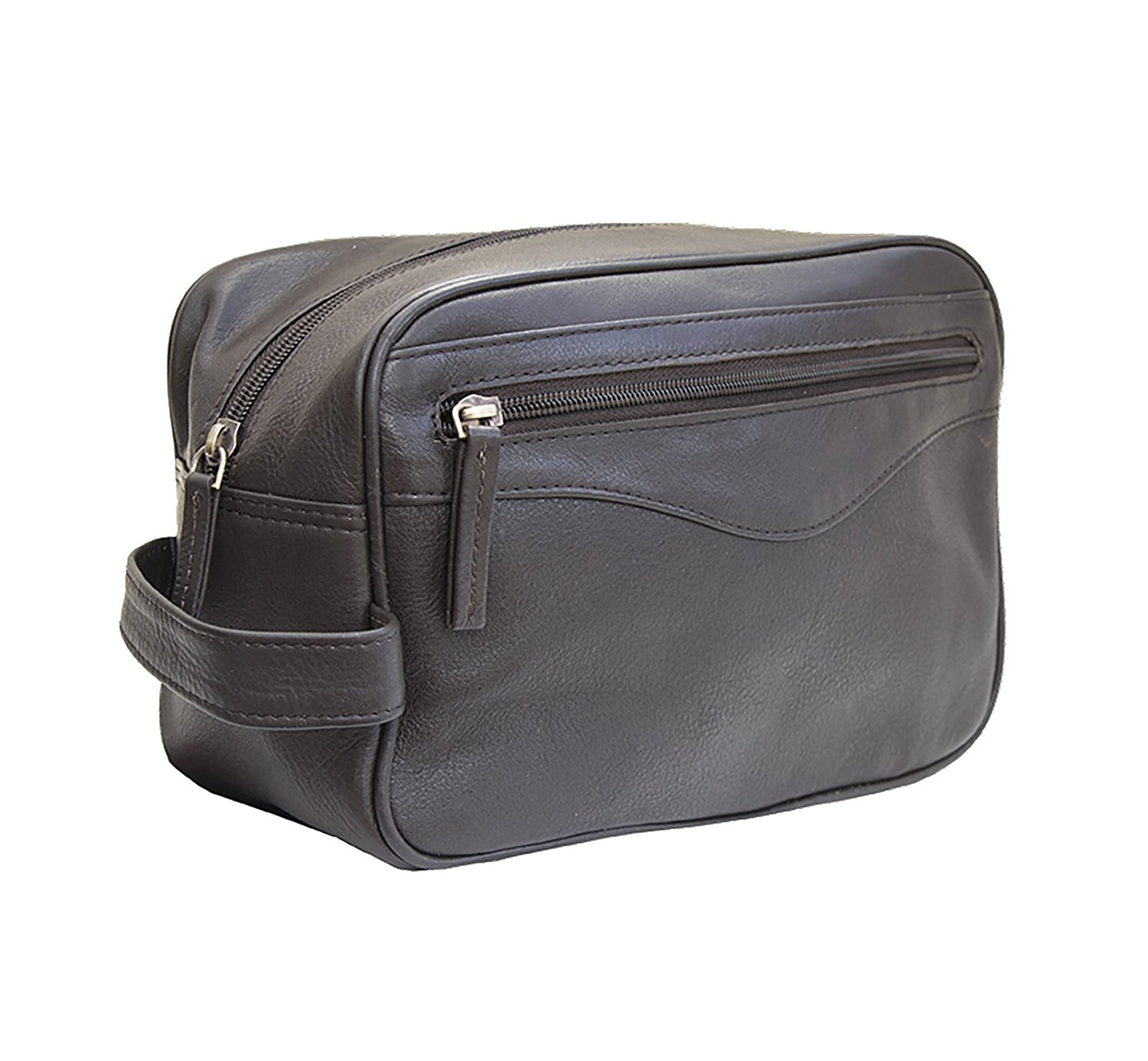 Mens Las Soft Genuine Leather Wash Toiletry Shaving Travel Bag Mens Las Soft Genuine Leather Wash Toiletry Shaving