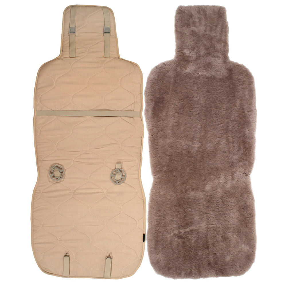 Luxury Genuine Real Sheepskin Universal Fitting Car Seat Cover Protector Fitted eBay