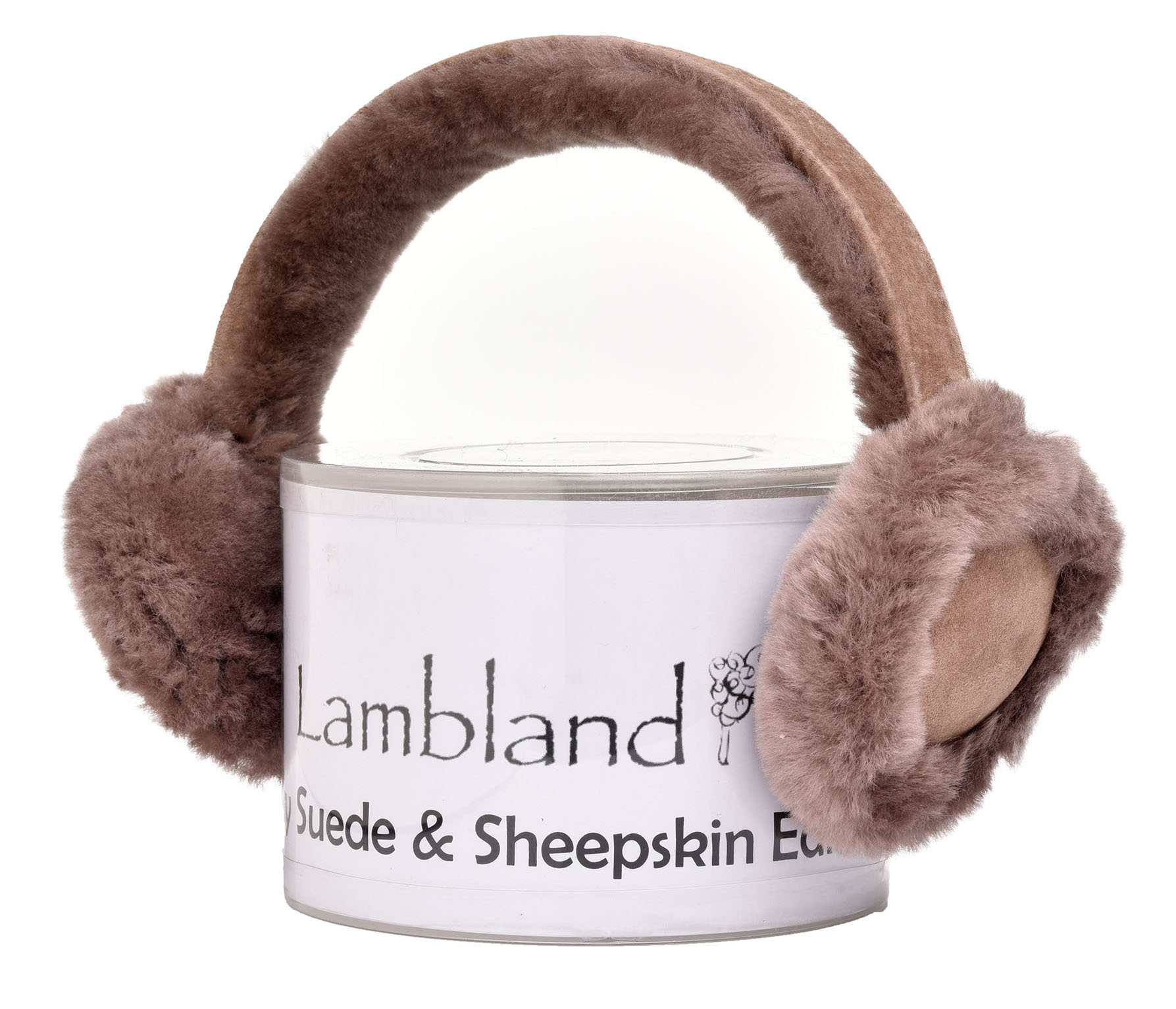 Ladies Womens Soft Fluffy Luxurious Genuine Sheepskin Suede Adjustable Earmuffs 