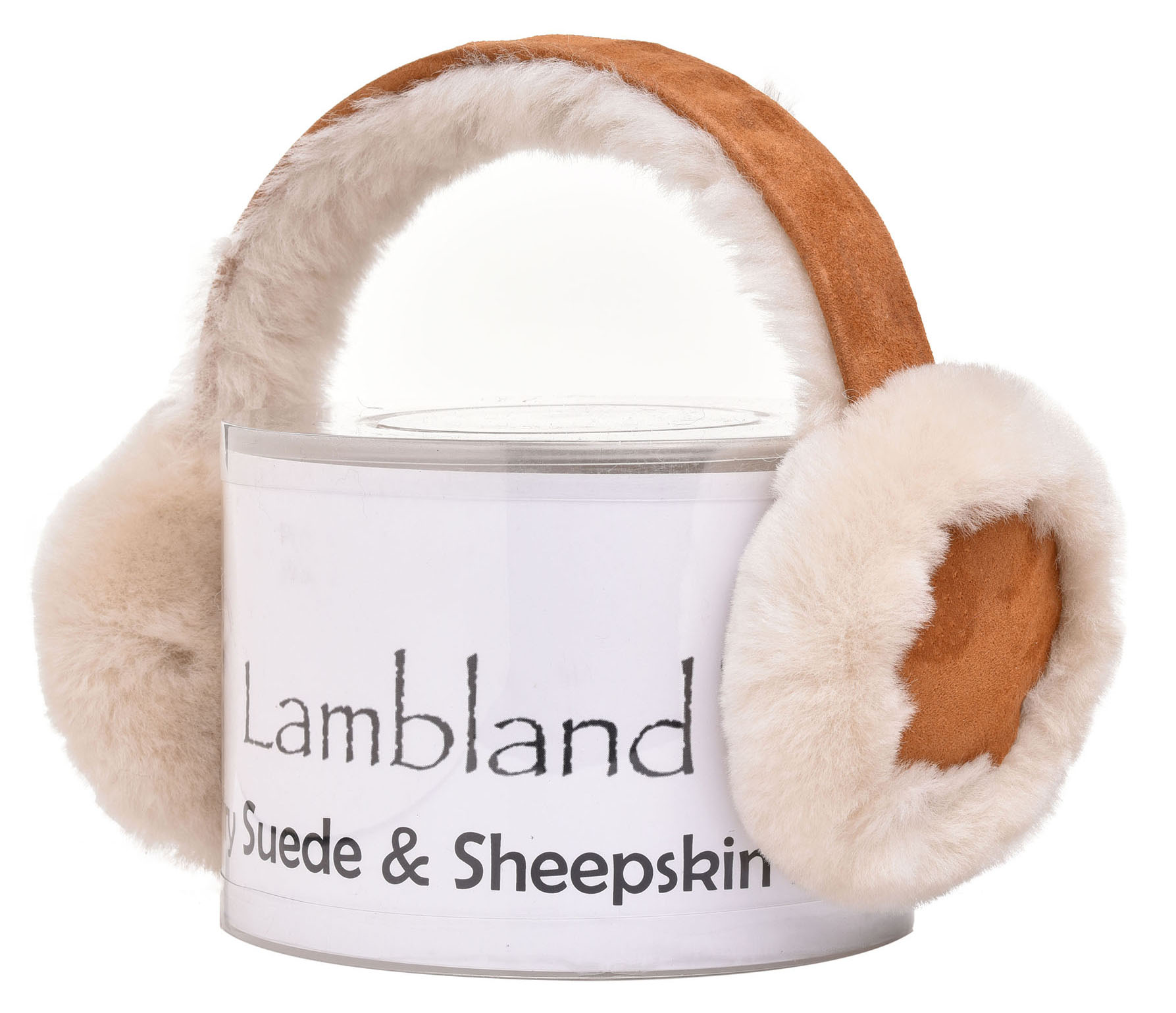 Ladies Luxurious Sheepskin Earmuffs Ear Warmers Foldable with Sprung