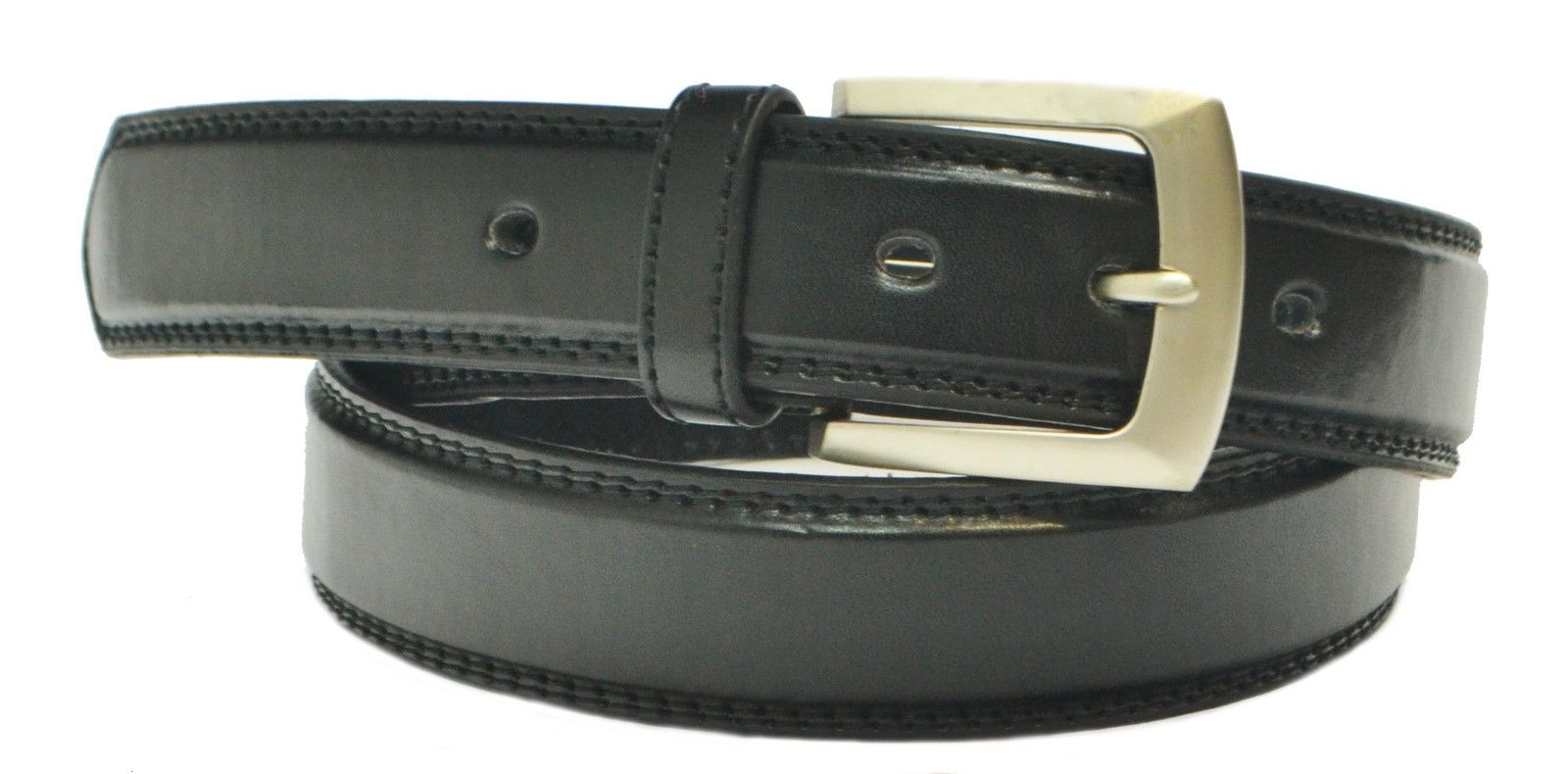 Mens 1.5" Genuine Real Leather Trouser Jean Belt 28" to 46" Black Tan 40mm 