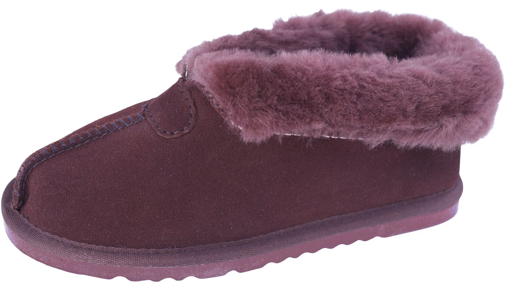 burgundy boot slippers