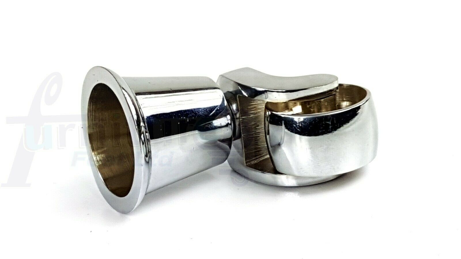 Castor Wheel & Cup Brass, Chrome, Silver, Black Antique Fit with Screw or Bolt - Picture 8 of 19