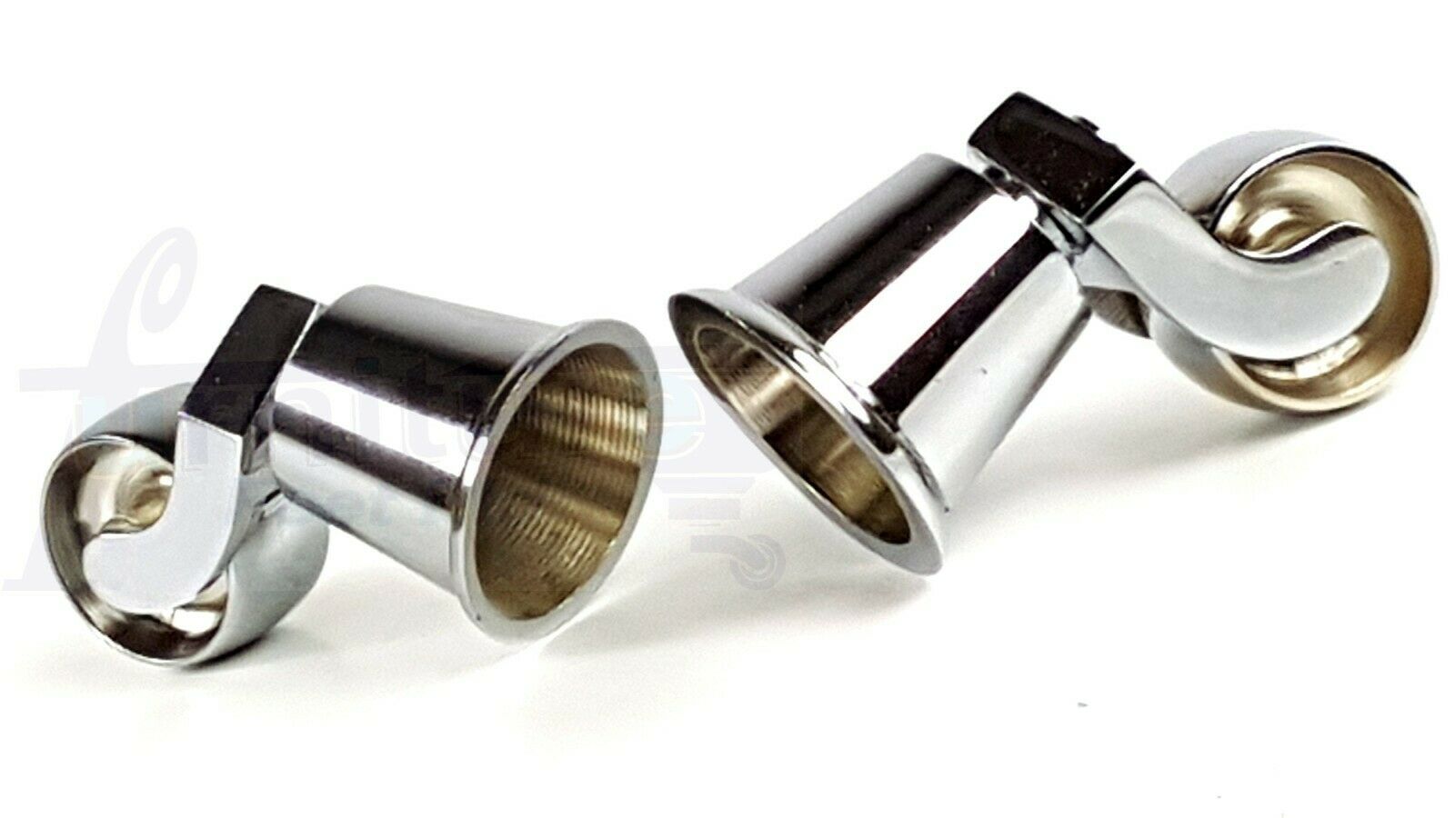 Castor Wheel & Cup Brass, Chrome, Silver, Black Antique Fit with Screw or Bolt - Picture 9 of 19