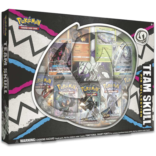 Brand New // Sealed Pokemon TCG Team Skull Pin Collection