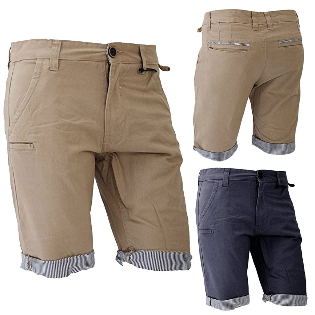 fitted chino shorts