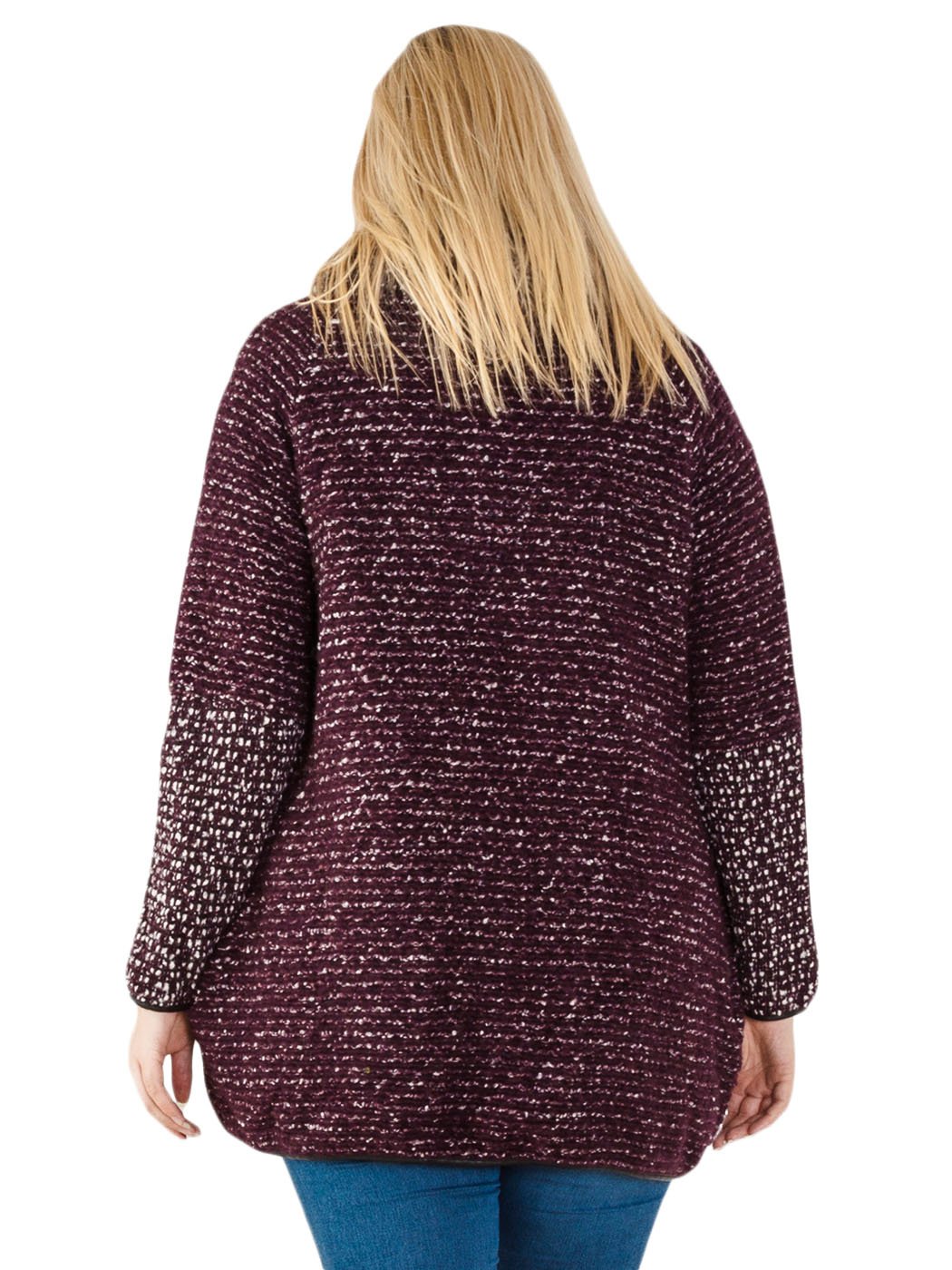 Womens Italian Cocoon Wool Knitted Quirky Lagenlook Coat