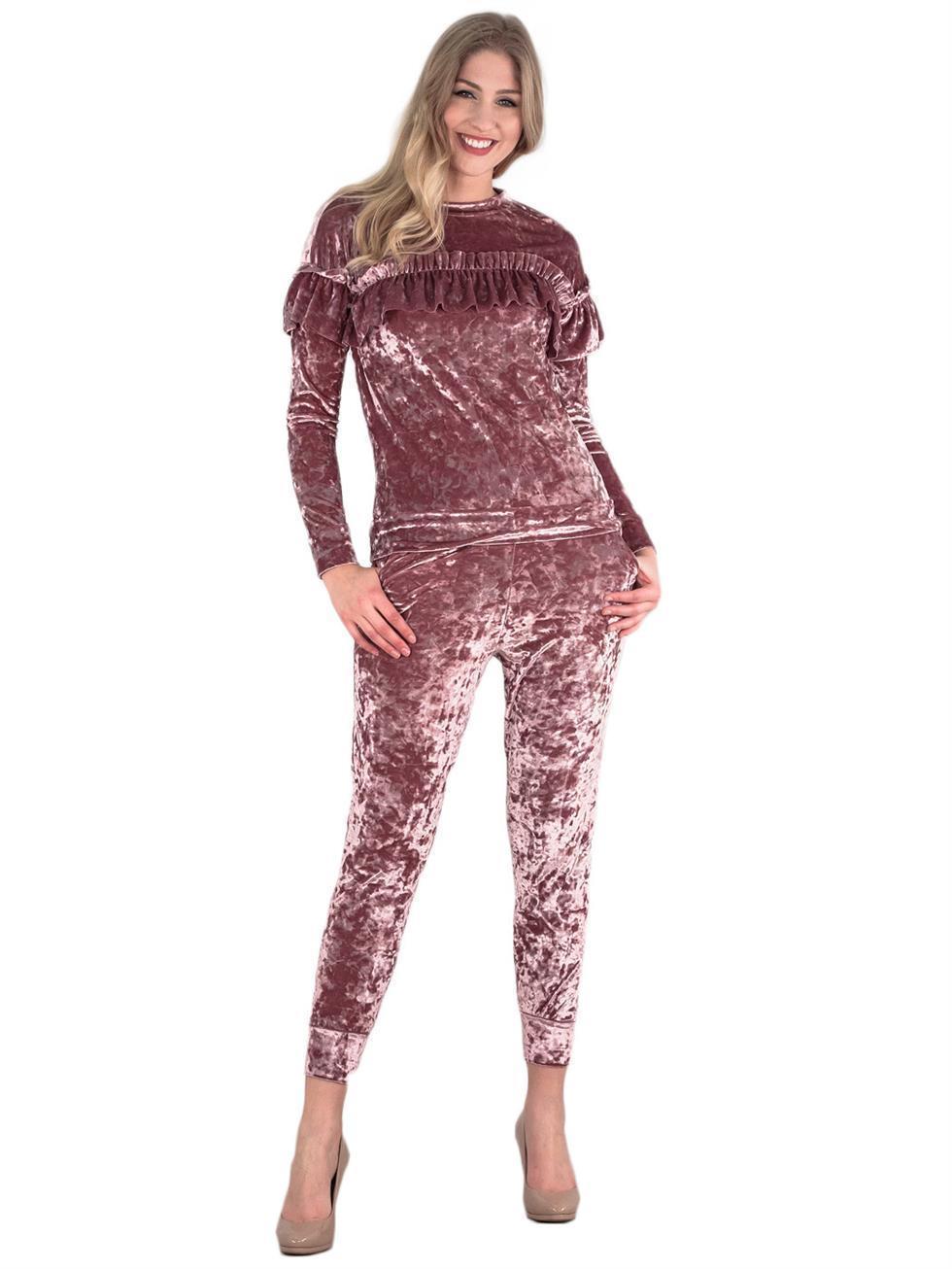 two piece velour tracksuit